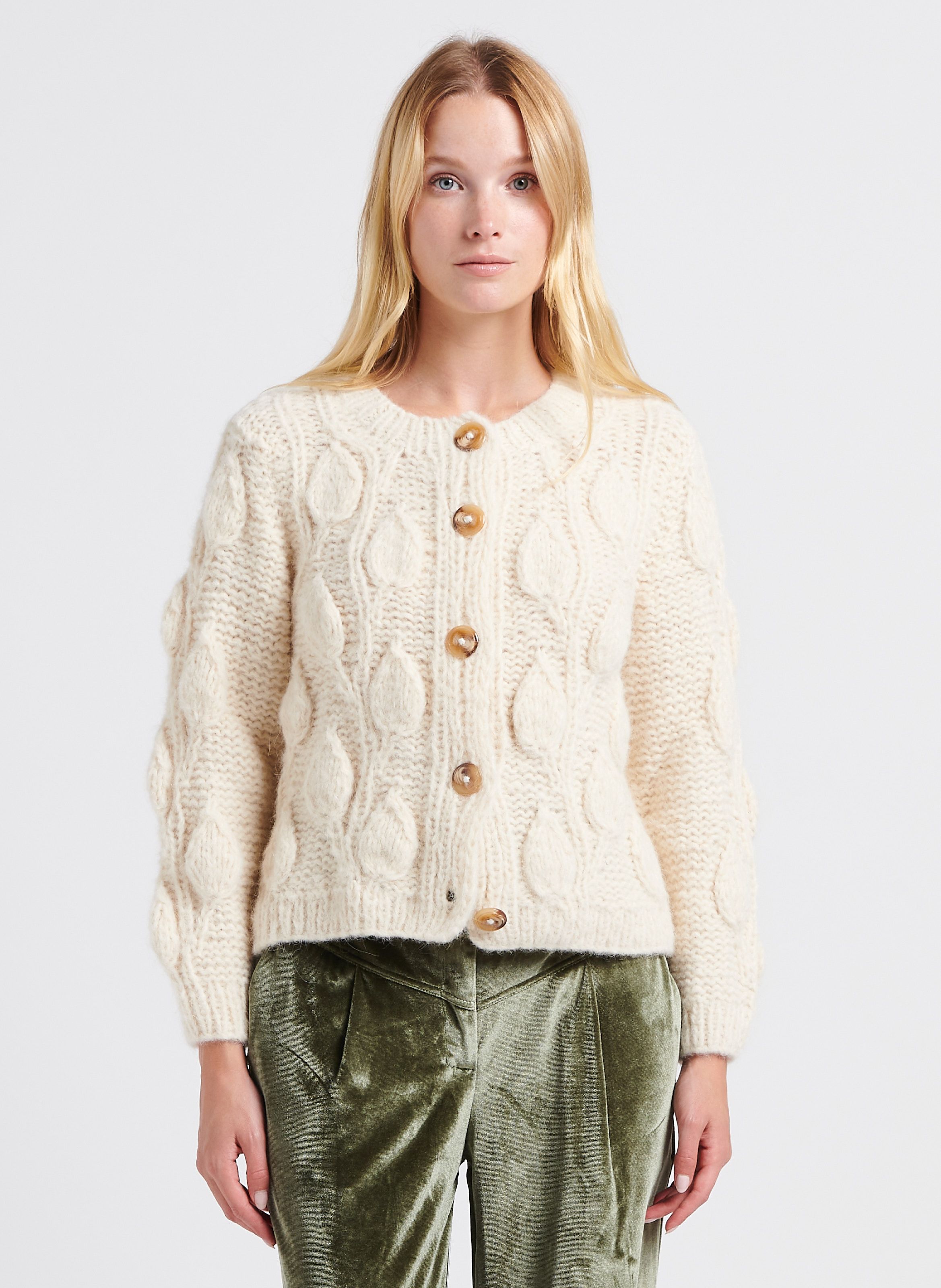 Gilet laine beige discount femme