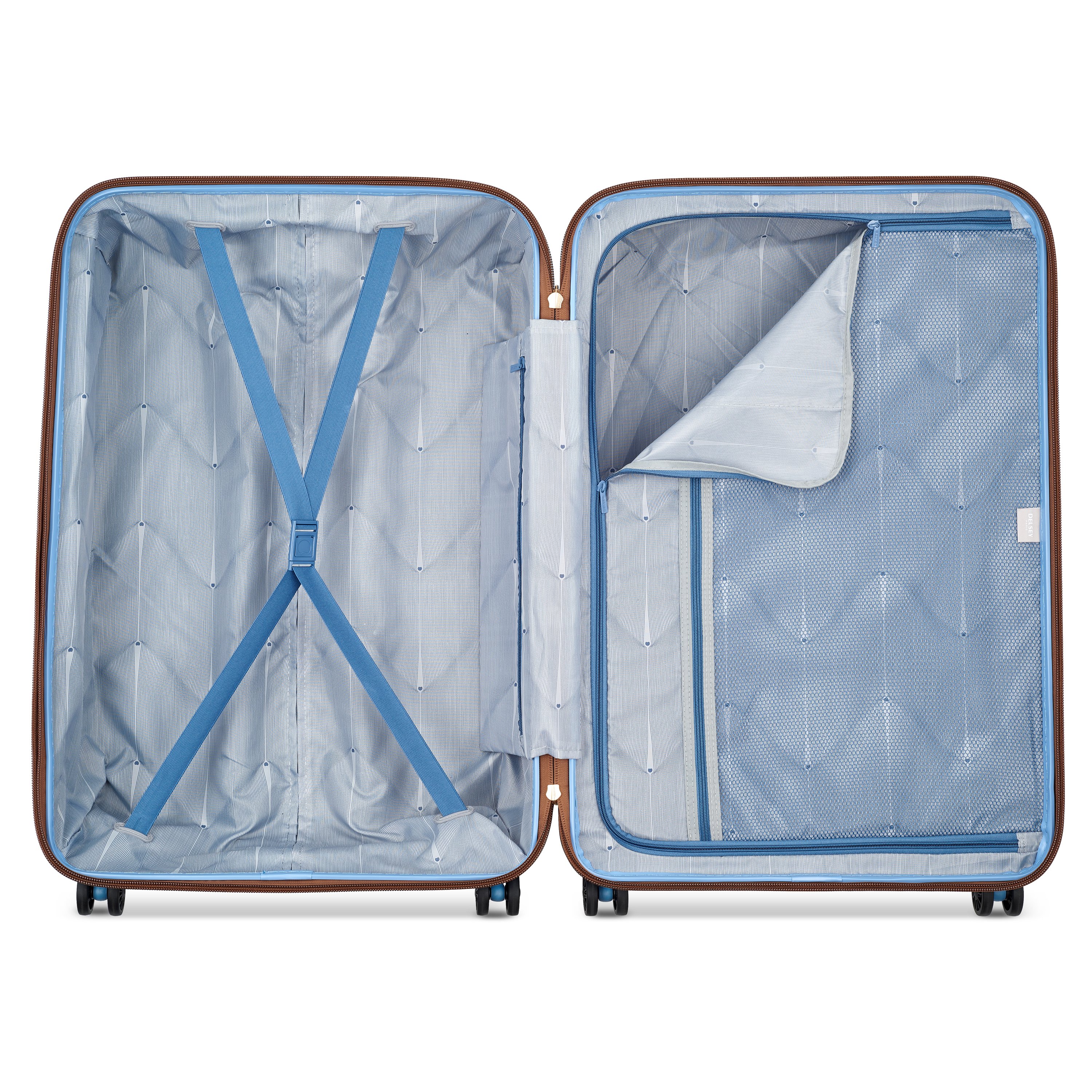 Rigid hold suitcase DELSEY PARIS Blue