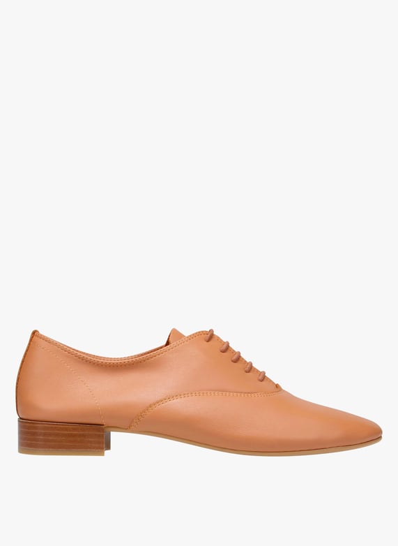 Richelieu en cuir Marron