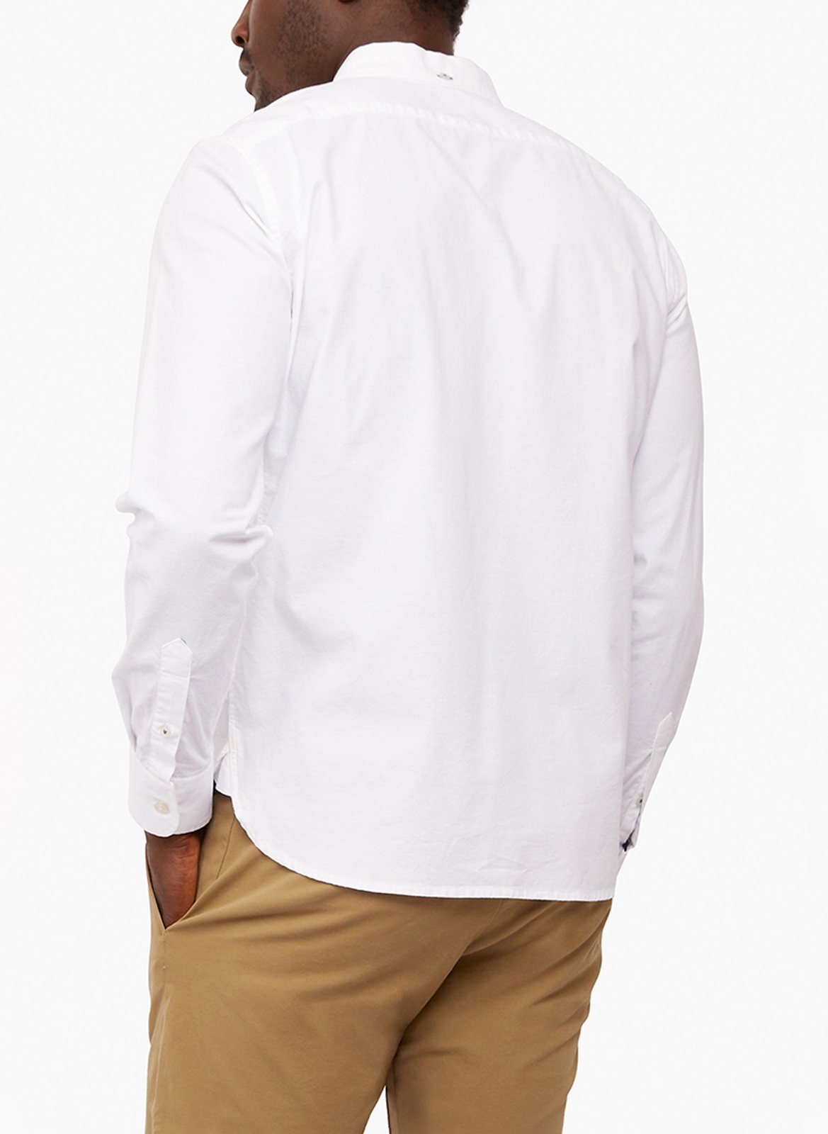 Regular-fit cotton-blend shirt with button-down collar DOCKERS White