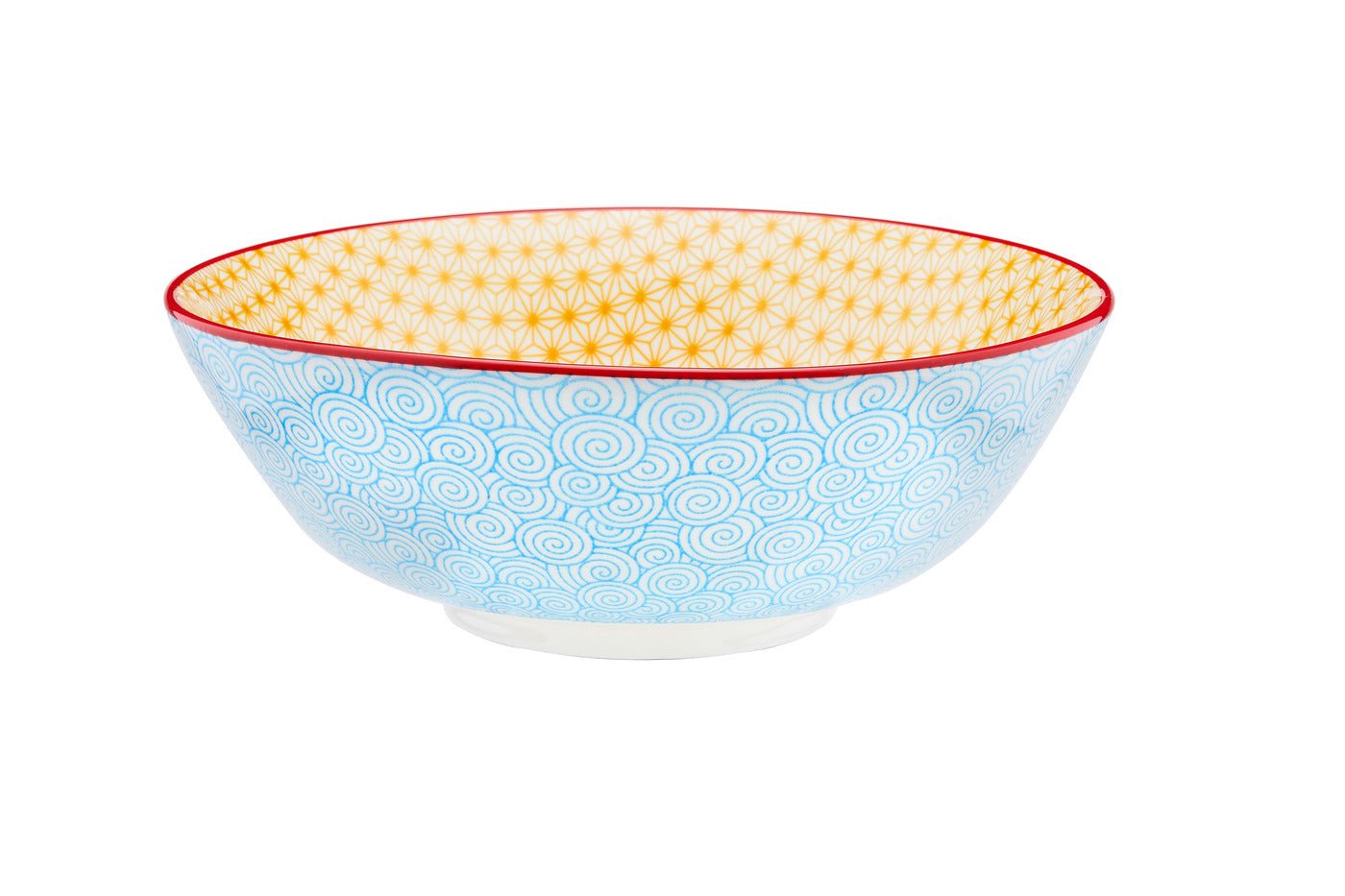 Bowl pattern ø21cm - 6 pieces - color BJORN Blue