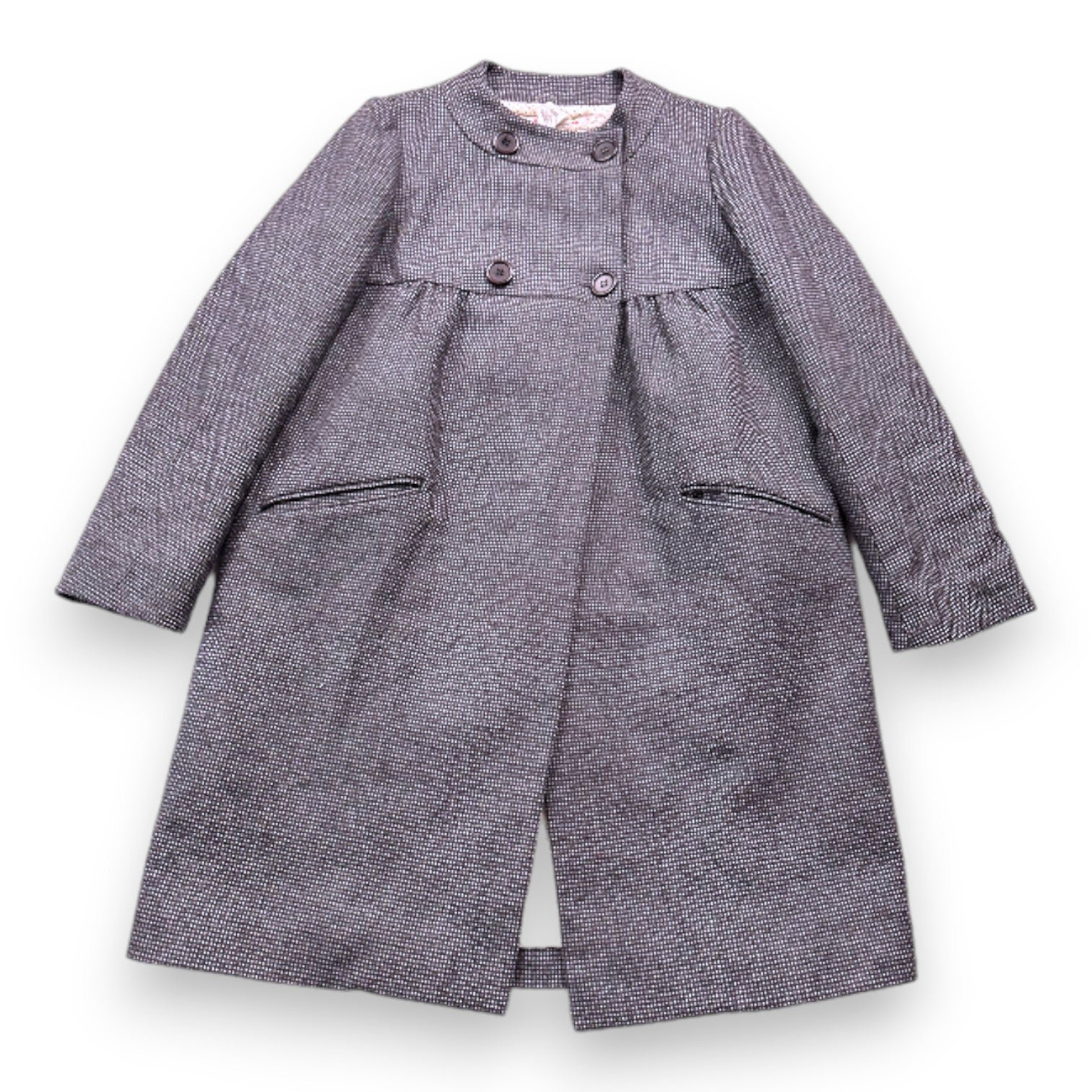 Gray children's coat - 14 years old BONPOINT - Seconde Main Grey