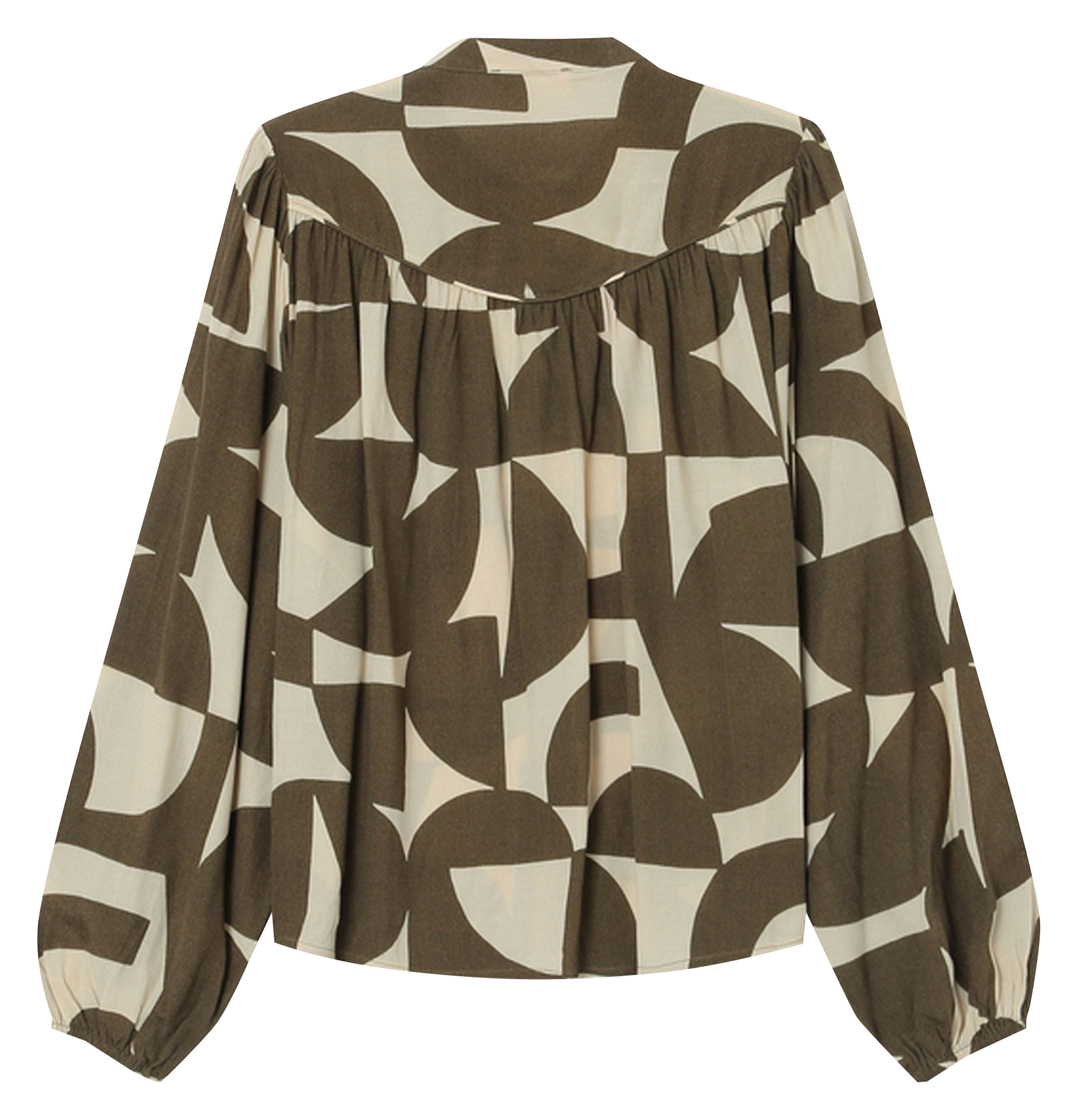 Gerade geschnittene Bluse mit Print GRACE ET MILA Grun