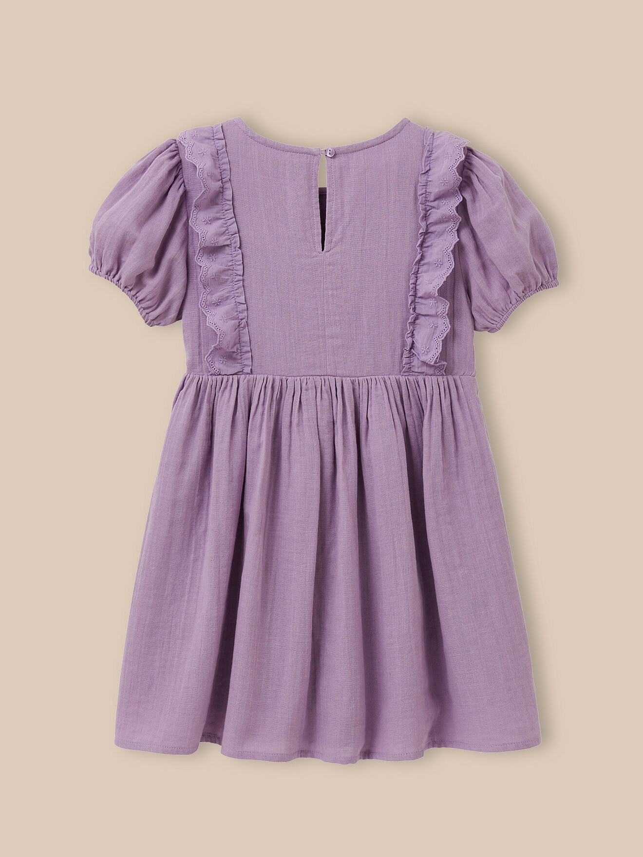 Organic cotton gauze dress CYRILLUS Purple