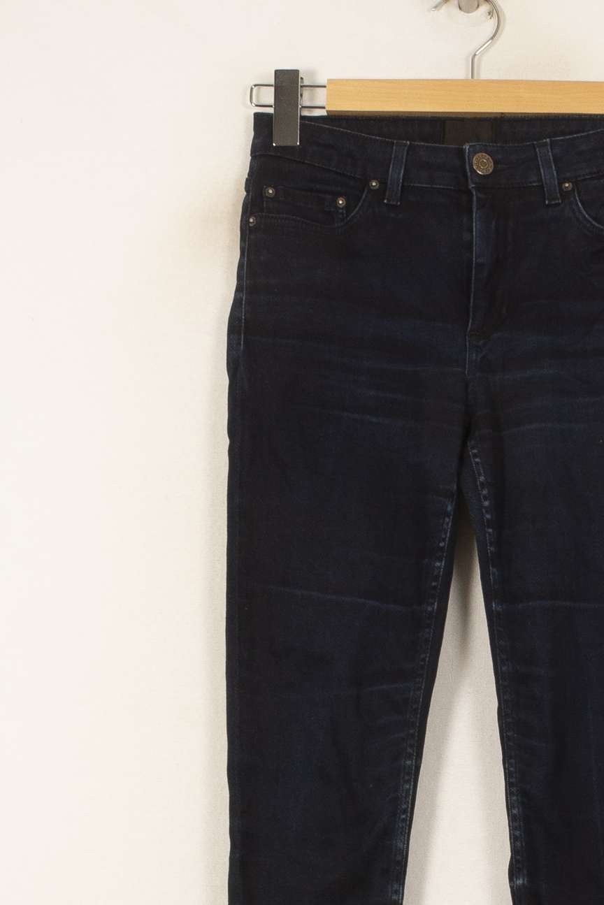 Cropped slim jeans with studs ACNE STUDIOS - Seconde Main Blue