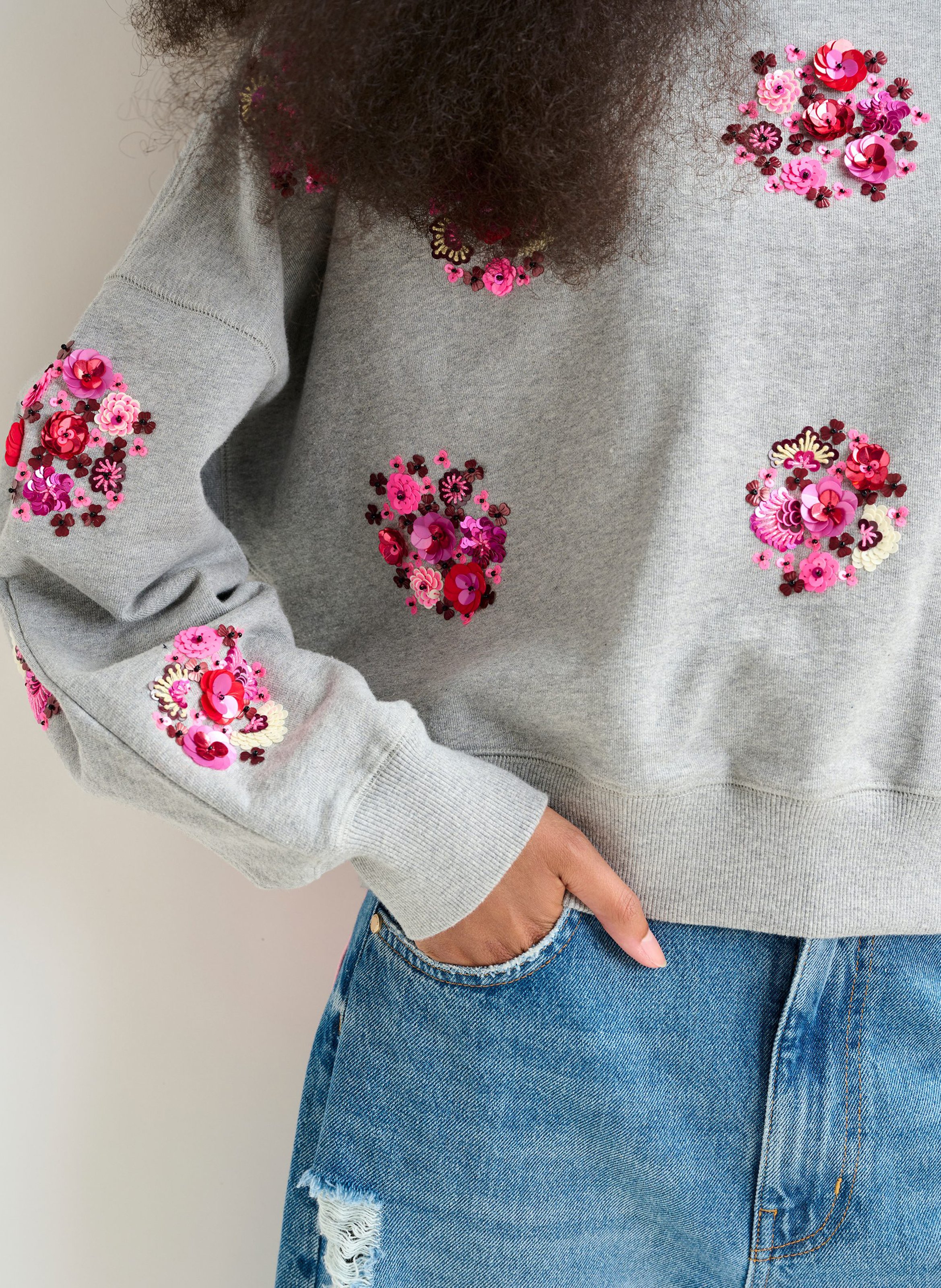 Sweat col rond en coton ESSENTIEL ANTWERP Gris