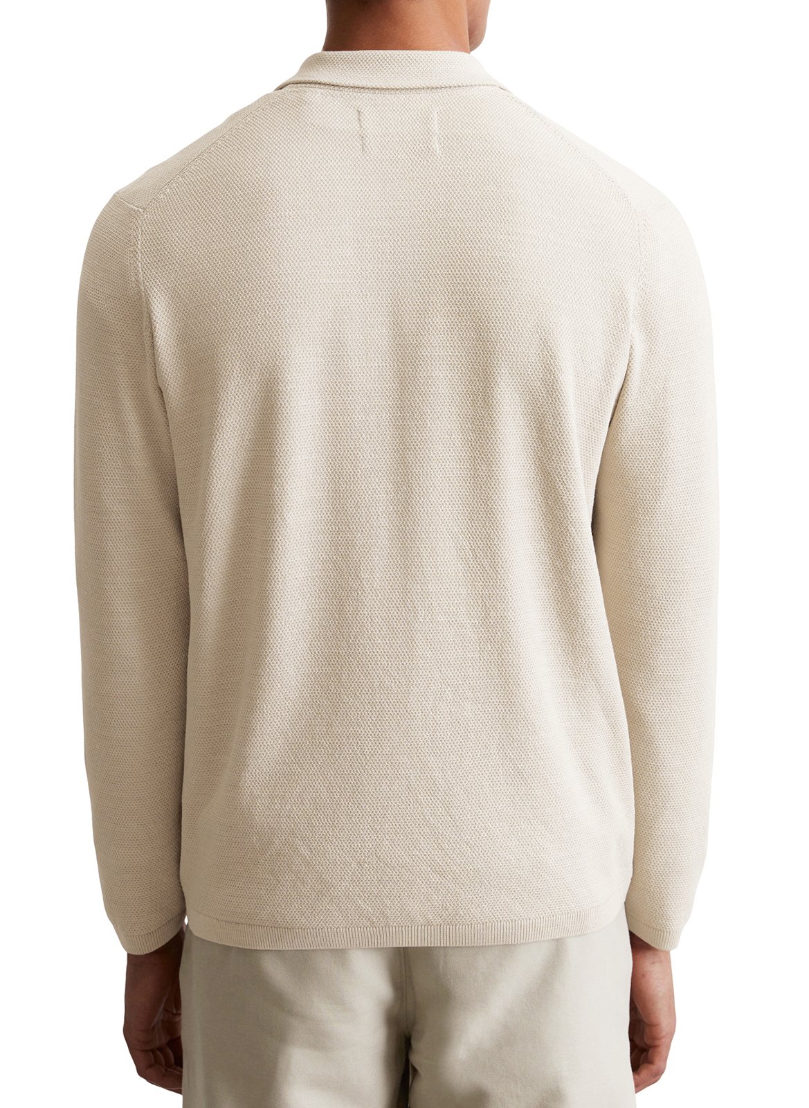 Gilet col classique en coton MARC O'POLO Gris