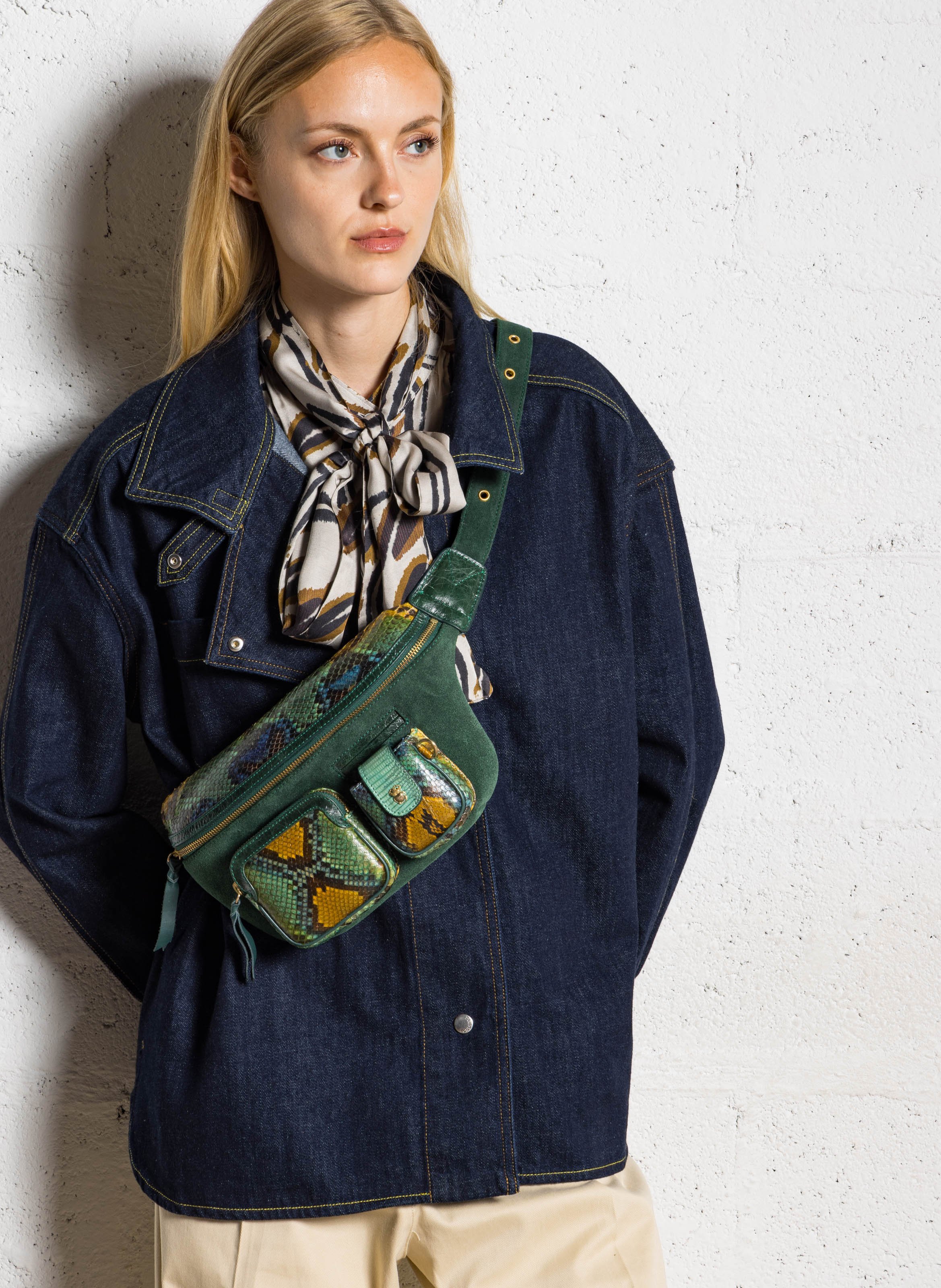 Sac banane bi-matière CLARIS VIROT Multicolore