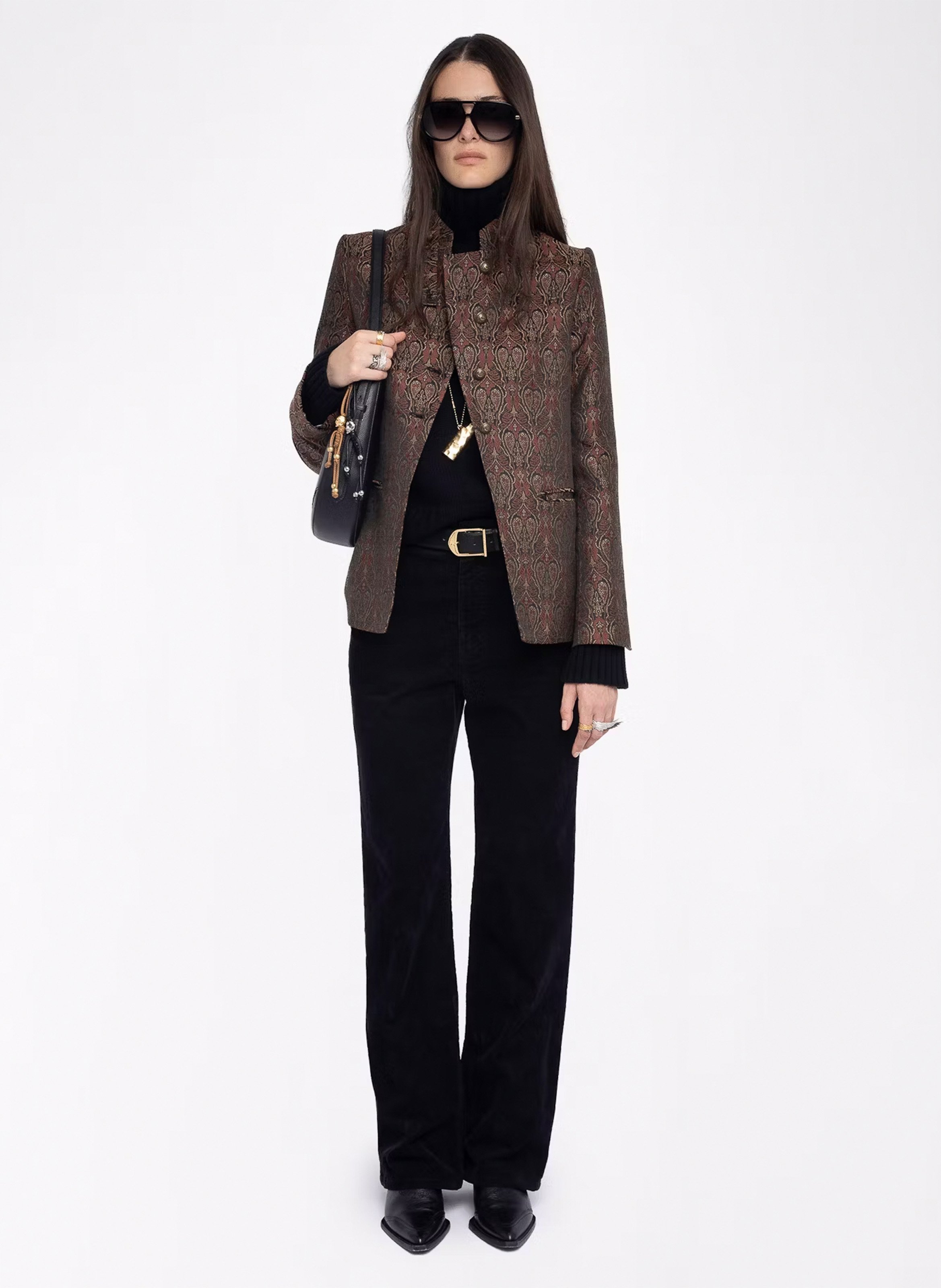 Veste de tailleur imprimée ZADIG&VOLTAIRE Noir