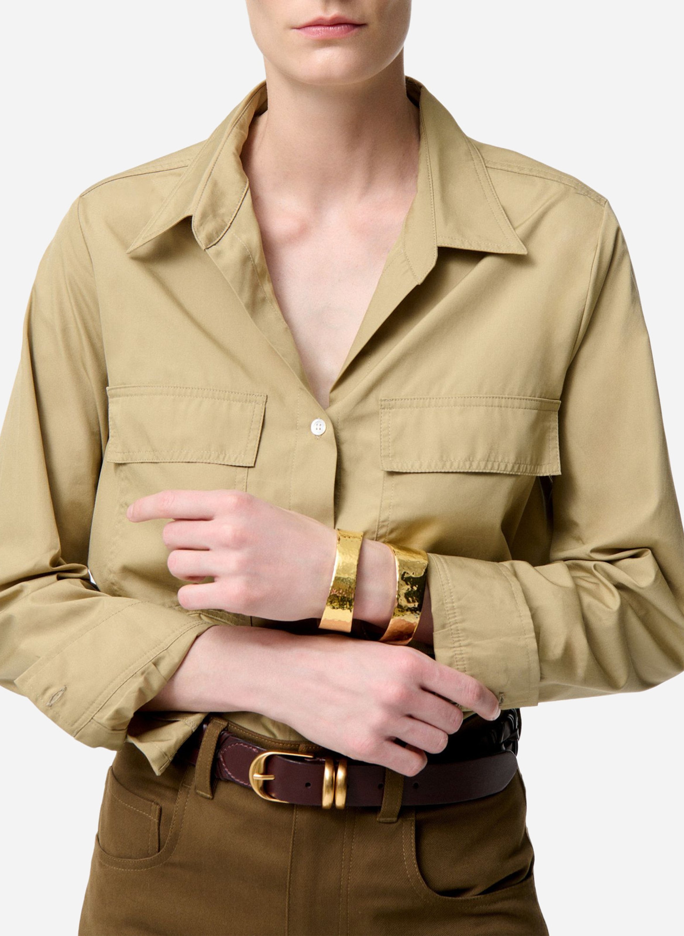 Chemise oversize en coton VANESSA BRUNO Vert