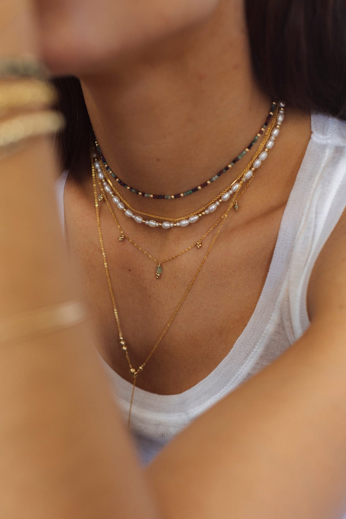 Gaia necklace - aventurine YAY Green