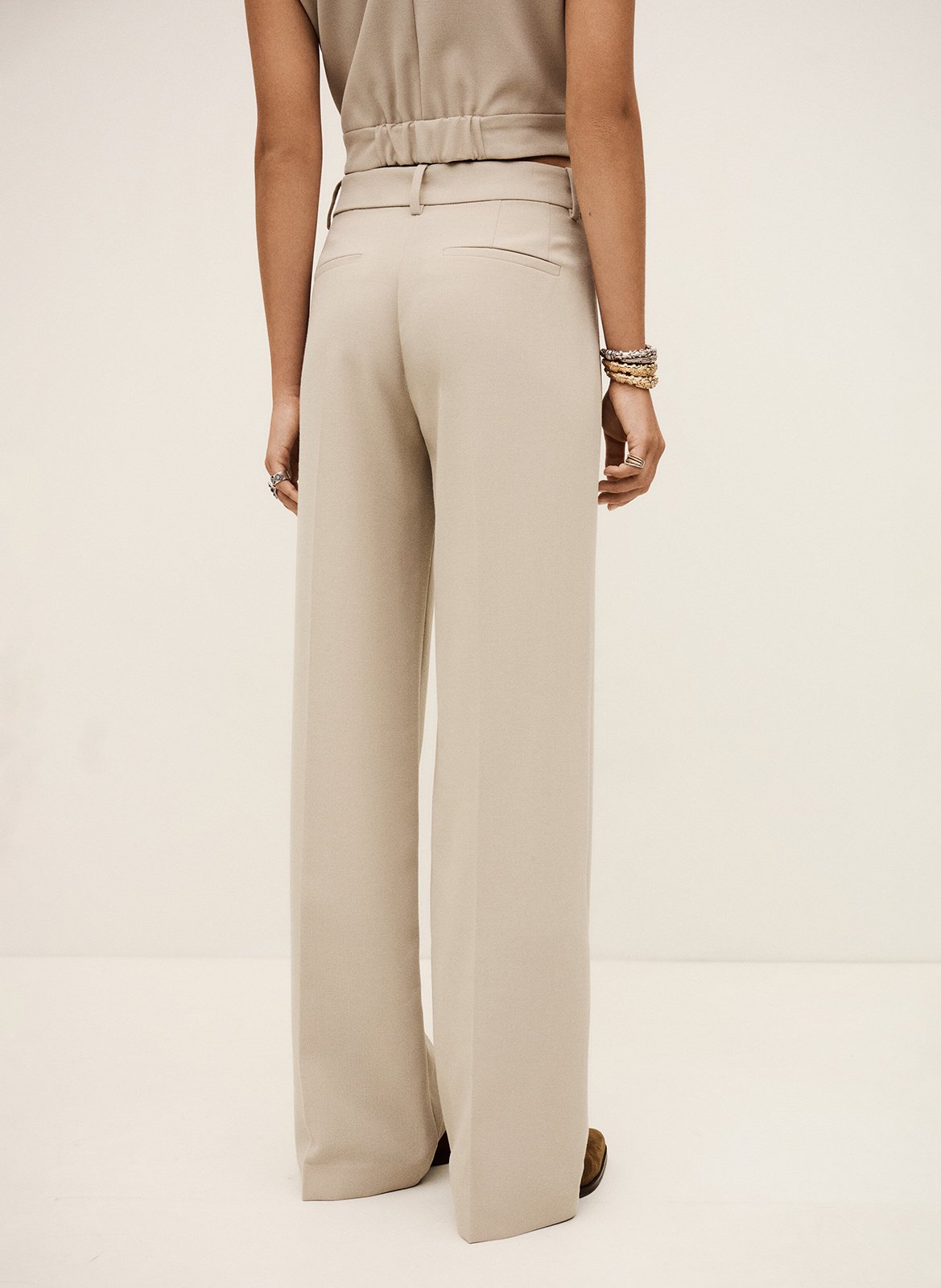 Wijde broek BA&SH Beige