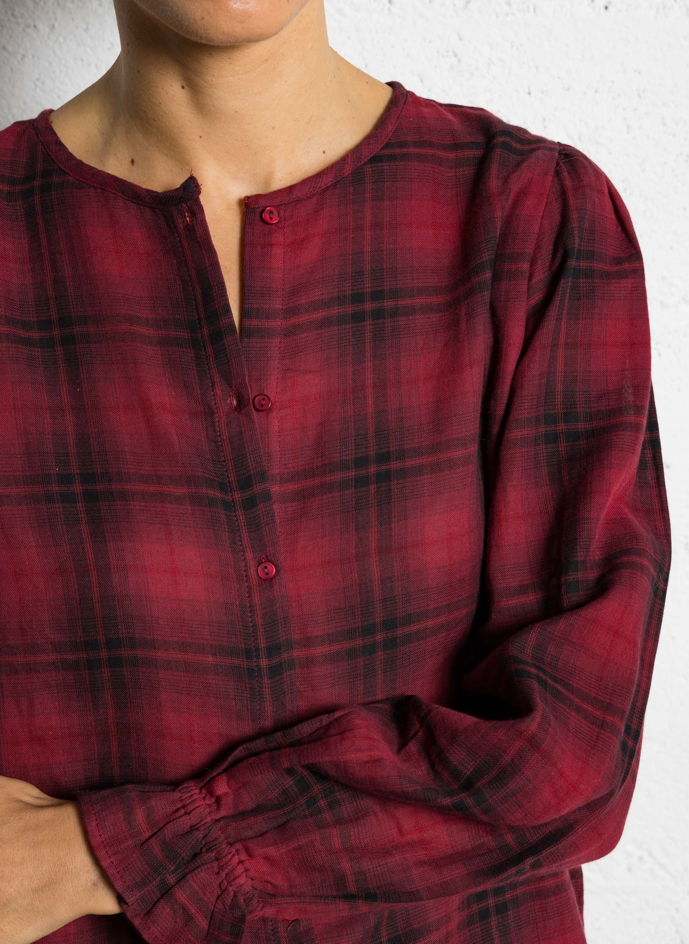 T-shirt met ronde hals van katoen SUD EXPRESS Rood