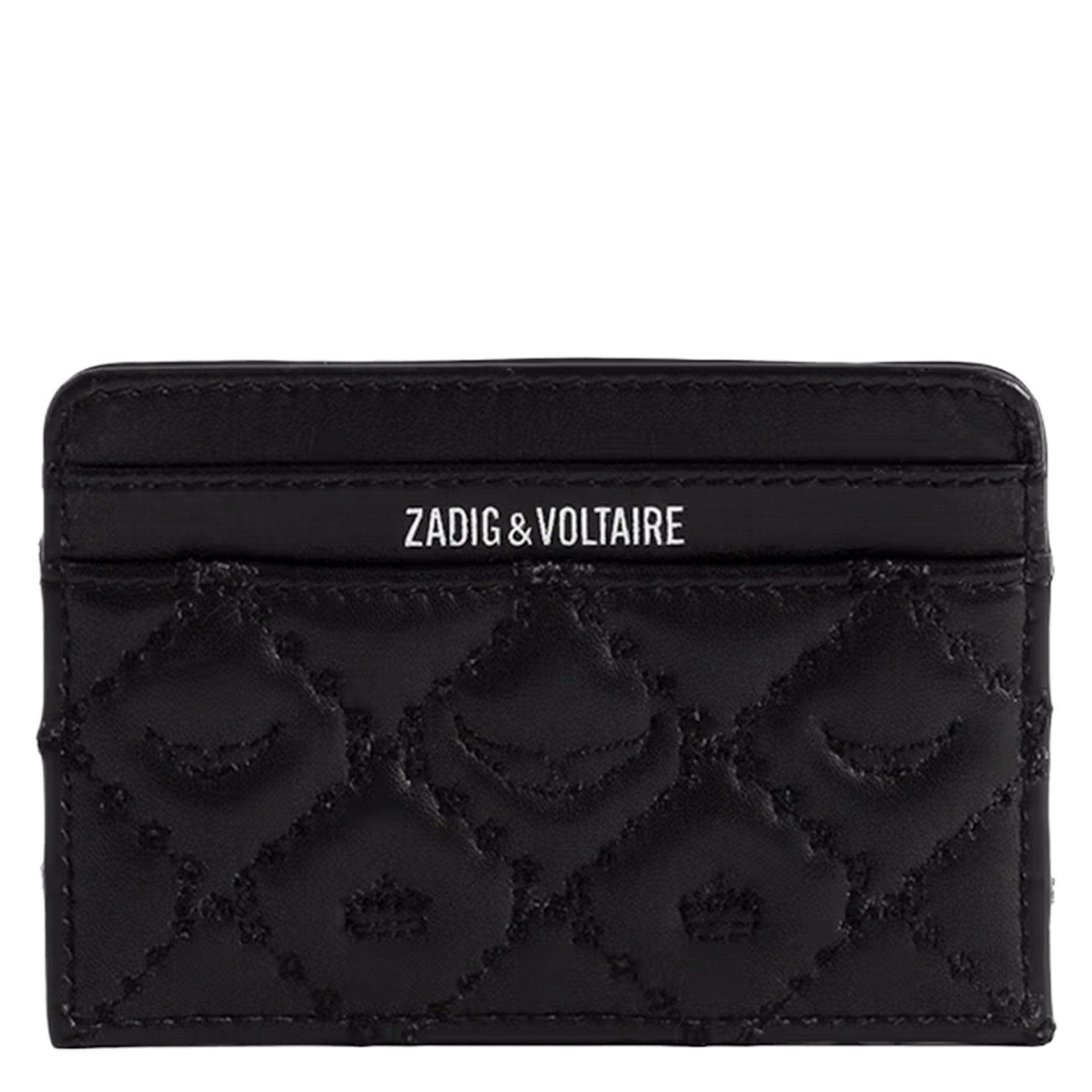 Gestepptes Kartenetui aus Leder ZADIG&VOLTAIRE Schwarz