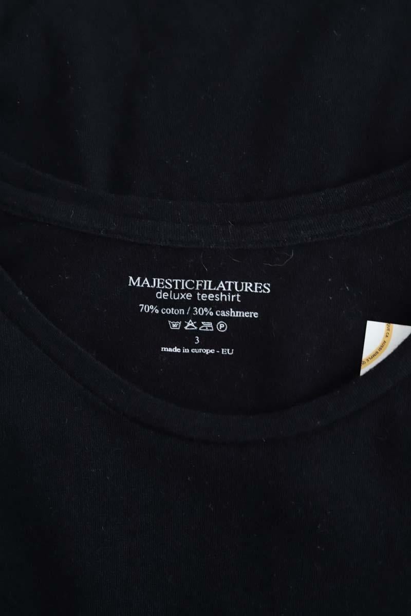 T-shirt MAJESTIC FILATURES - SECONDE MAIN Black