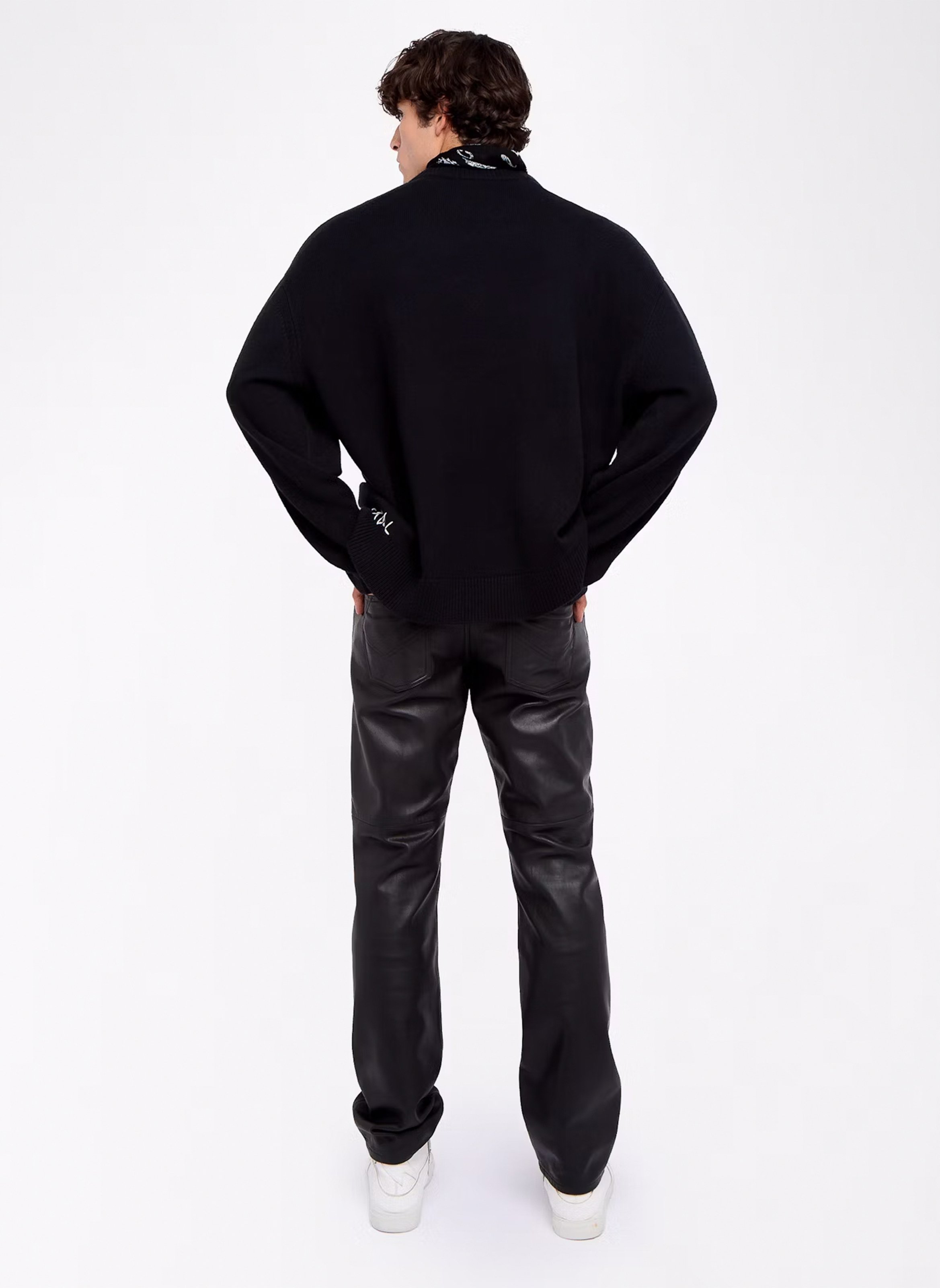 Straight round-neck wool and cashmere sweater ZADIG&VOLTAIRE Black
