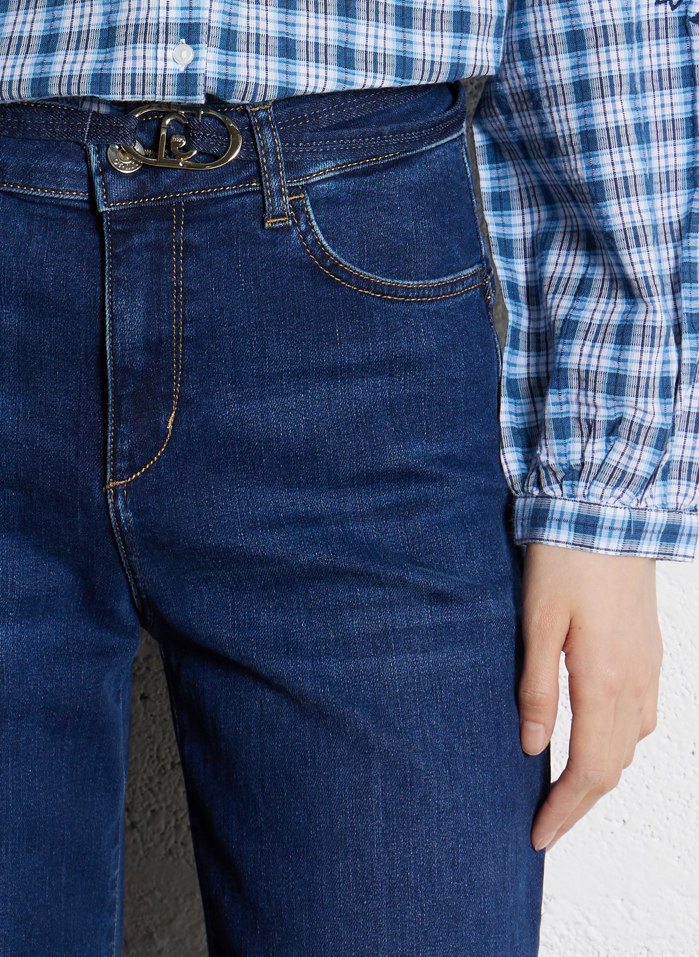 Ausgewaschene Bootcut-Jeans LIU JO Blau