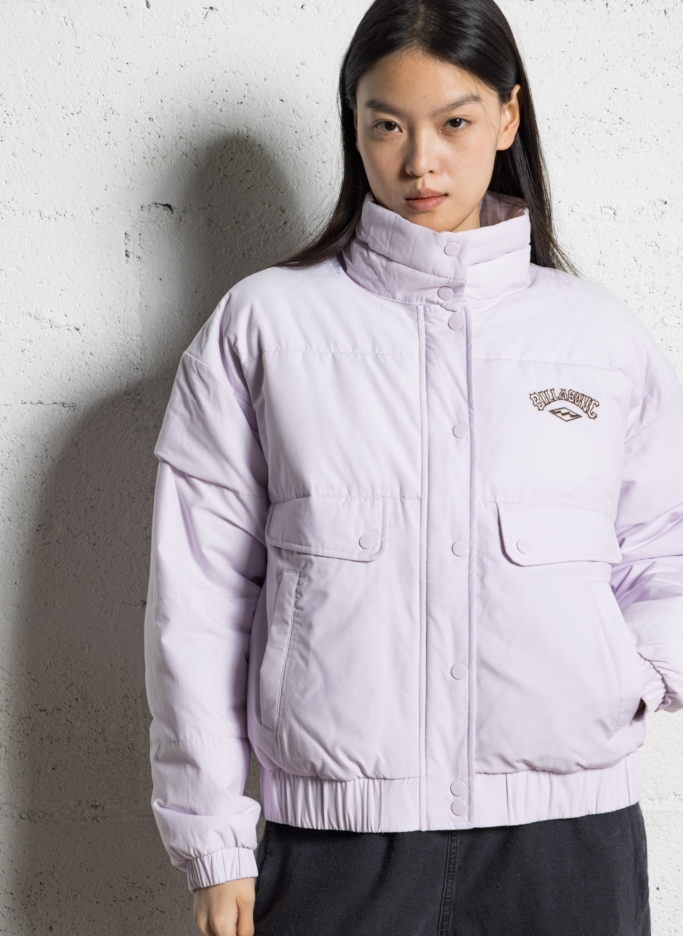 Doudoune oversize col montant BILLABONG Violet