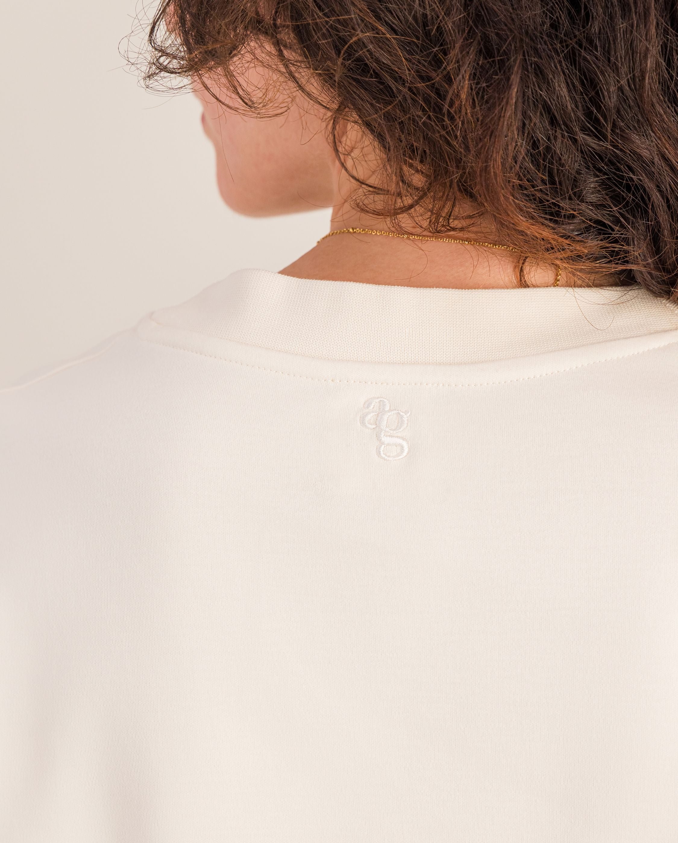 Women's organic cotton t-shirt, light beige ANGARDE Beige