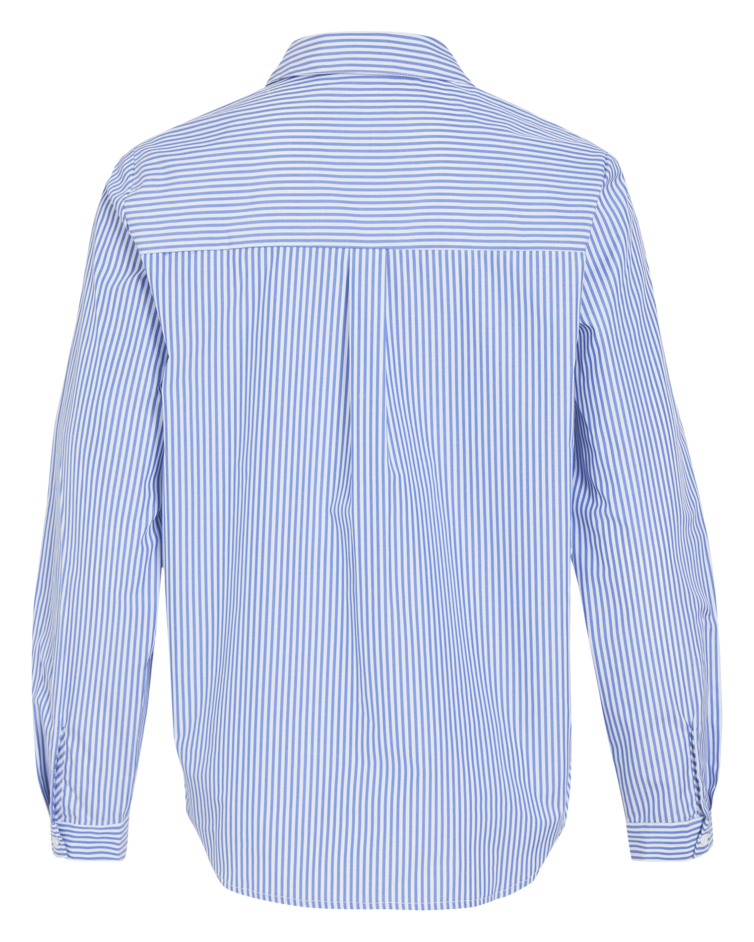 Gerade geschnittenes Streifenhemd mit klassischem Kragen VILA Blau