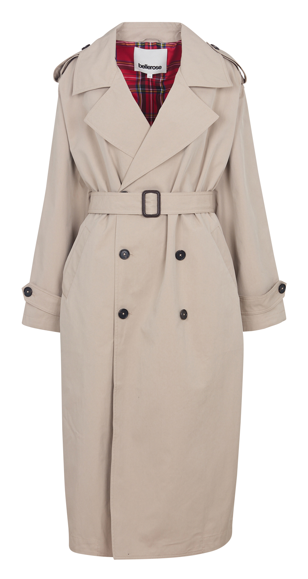 Cotton-blend oversized trench coat BELLEROSE Beige