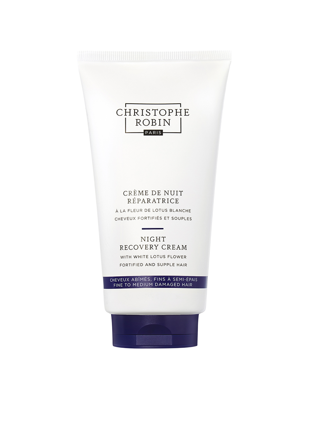 Reparierende Nacht-Haarpflege mit weißer Lotusblüte CHRISTOPHE ROBIN No color