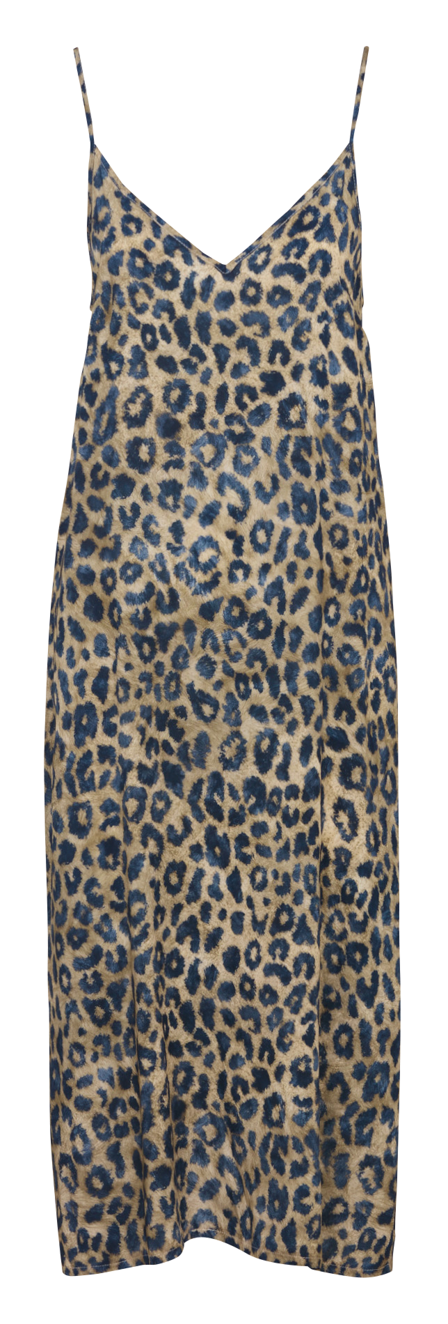 Robe midi col V PLEASE Beige