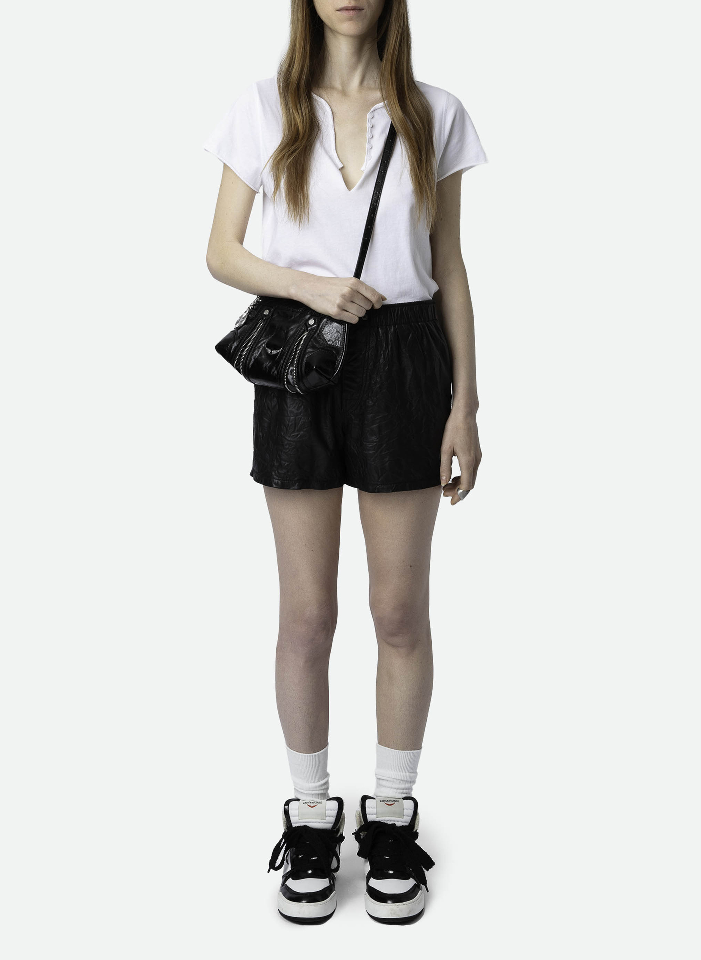 Tee-shirt droit en coton bio ZADIG&VOLTAIRE Blanc