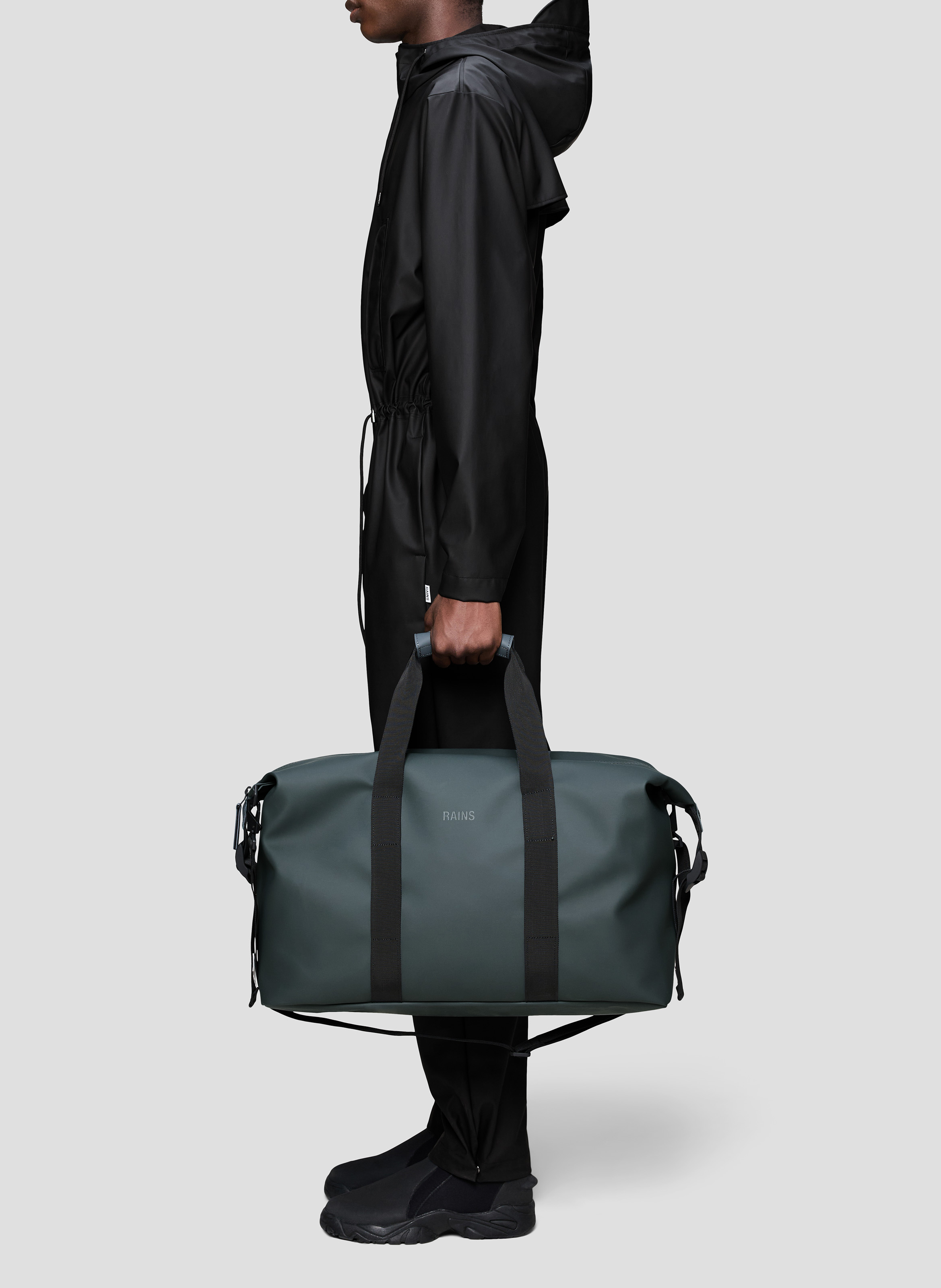 Weekender aus Kunstleder Grau