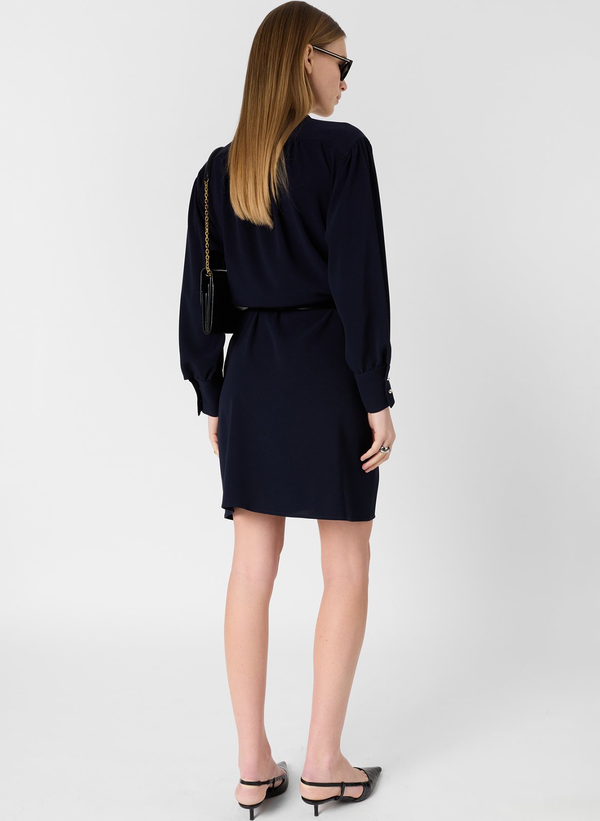 Robe courte col rond  GERARD DAREL Bleu