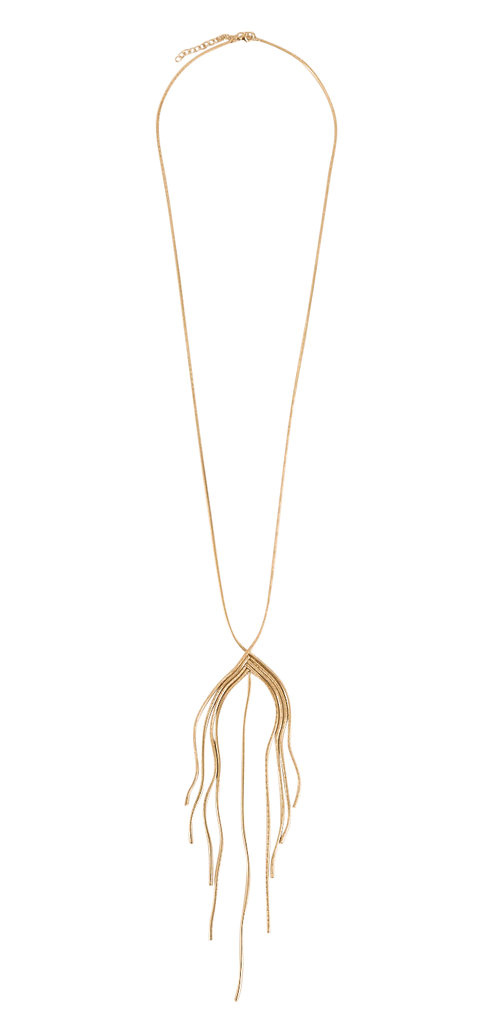 Halskette aus Stahl LA FEE MARABOUTEE Gelb