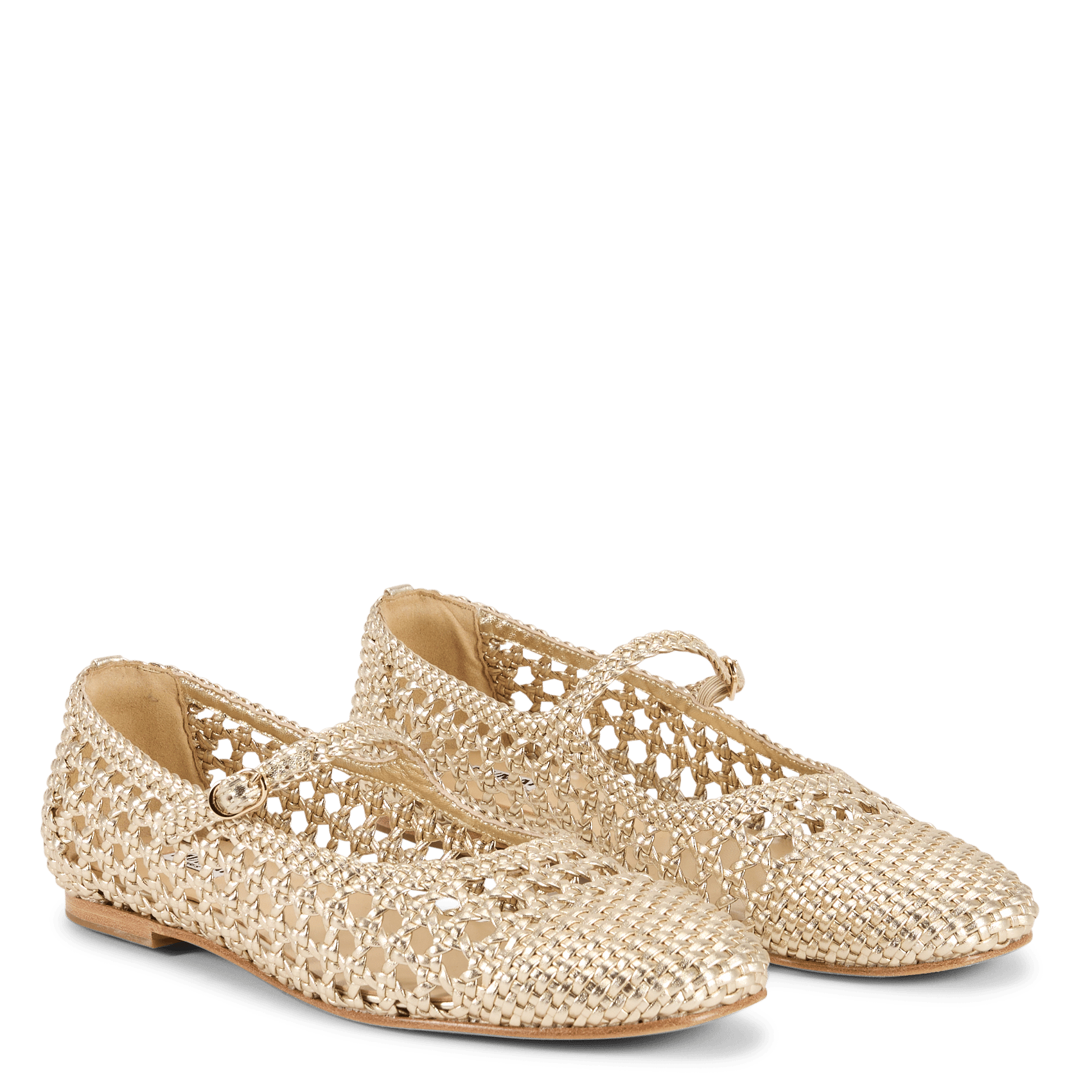 Geflochtene Ballerinas MI/MAI Golden