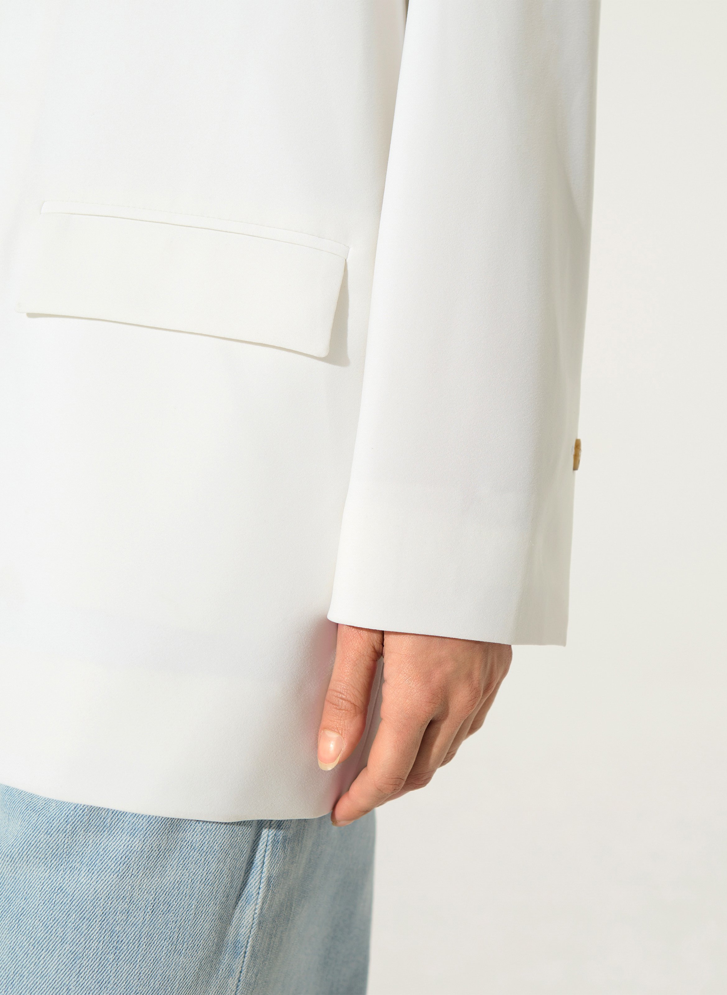 Veste ample col tailleur COTELAC ACOTE Blanc