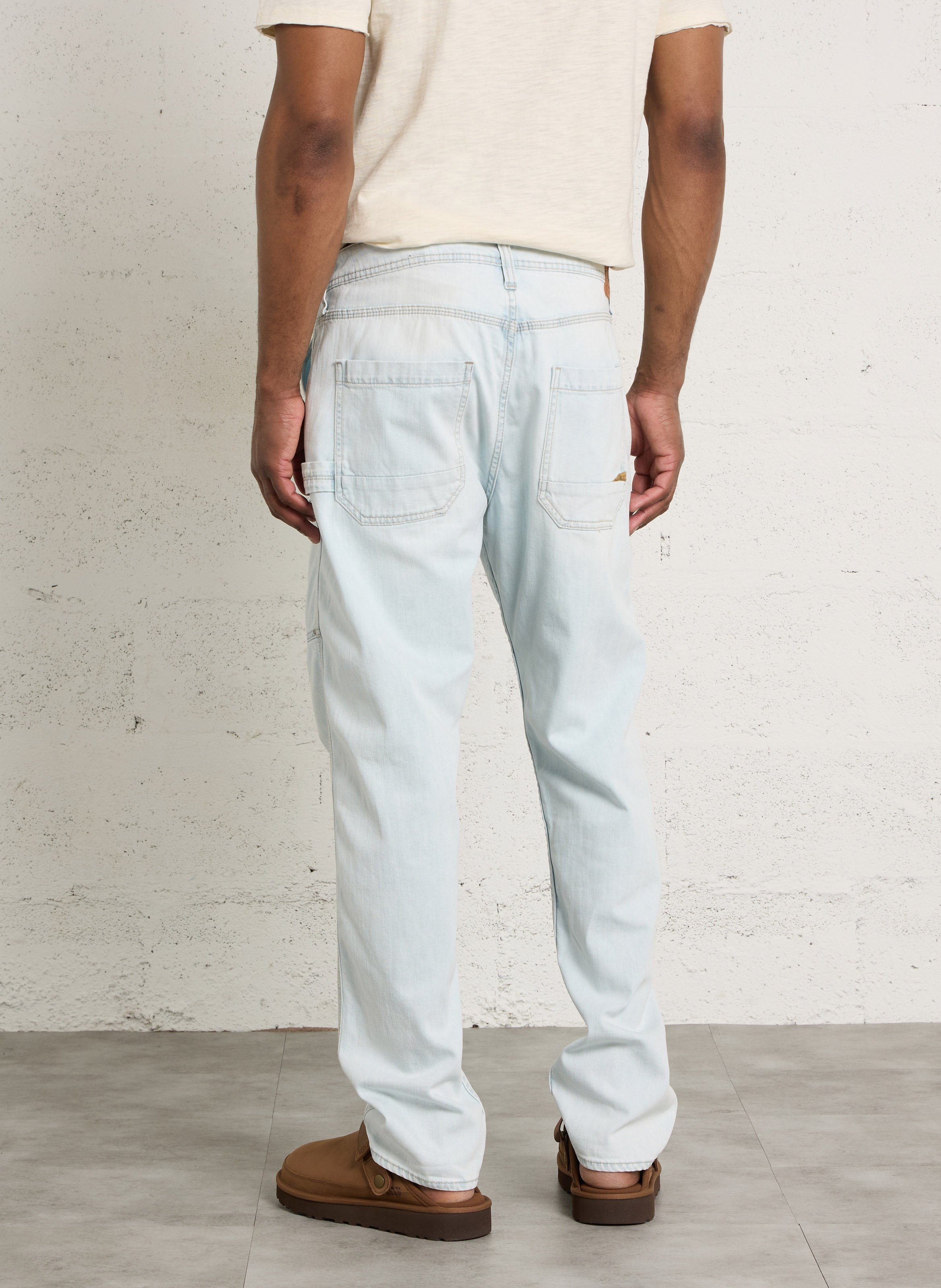 Gerade geschnittene Jeans aus Baumwoll-Mix LE TEMPS DES CERISES Blau