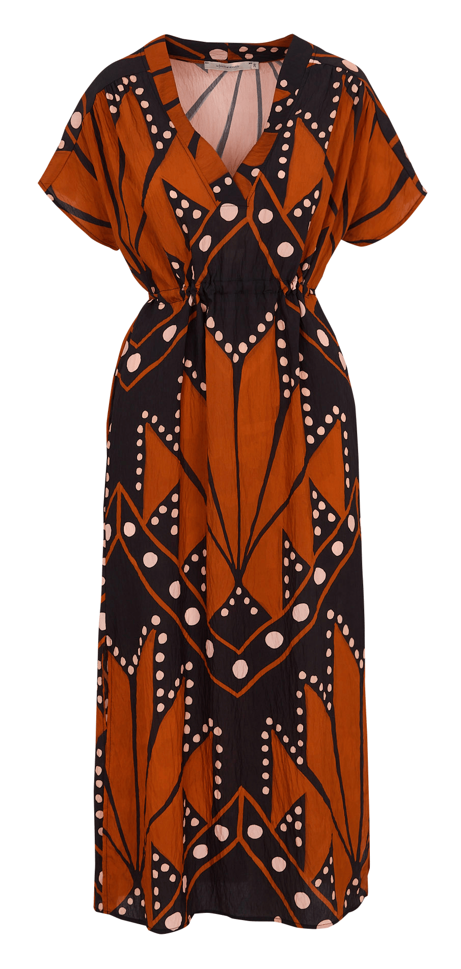 Robe longue ample imprimée LA FEE MARABOUTEE Multicolore