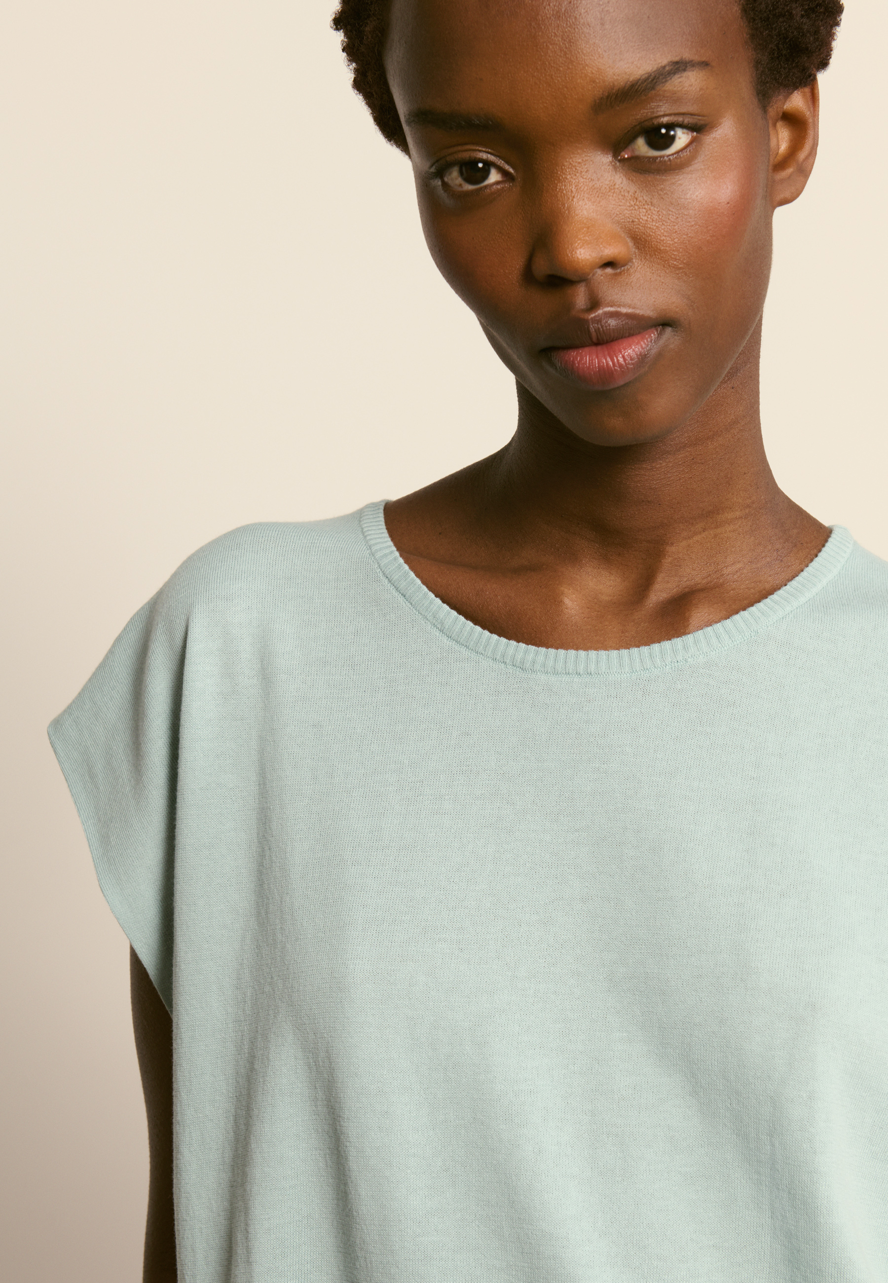 T-shirt en coton biologique MAISON MONTAGUT Vert