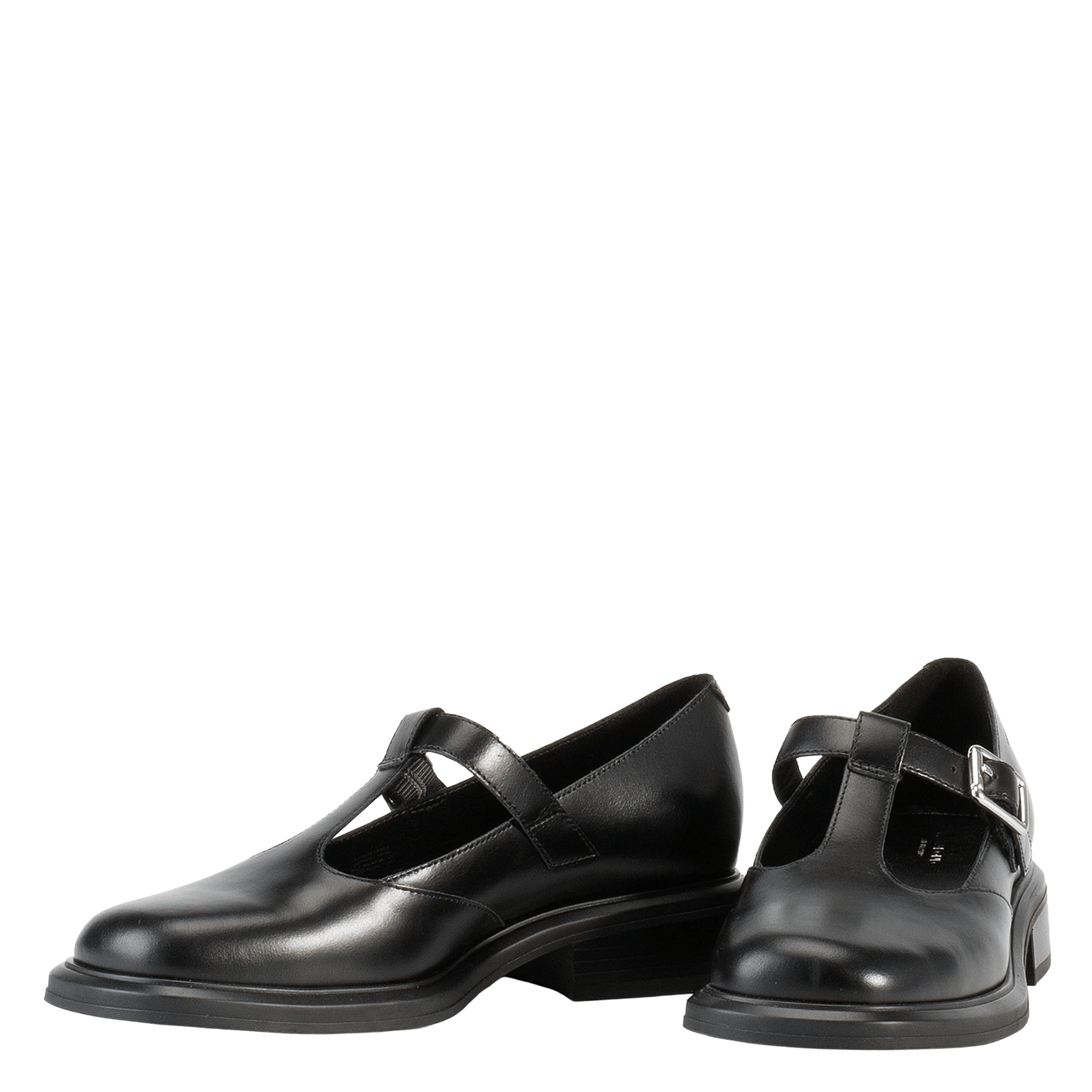 Sandales plates en cuir VAGABOND Noir