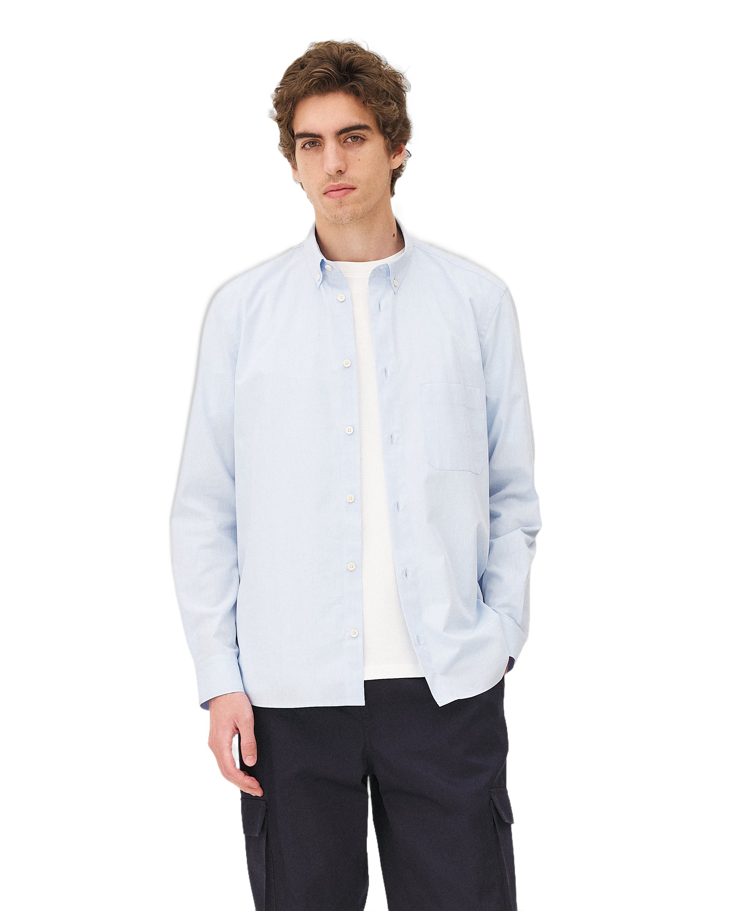 Chemise décontractée curtis sky blue Noyoco Bleu