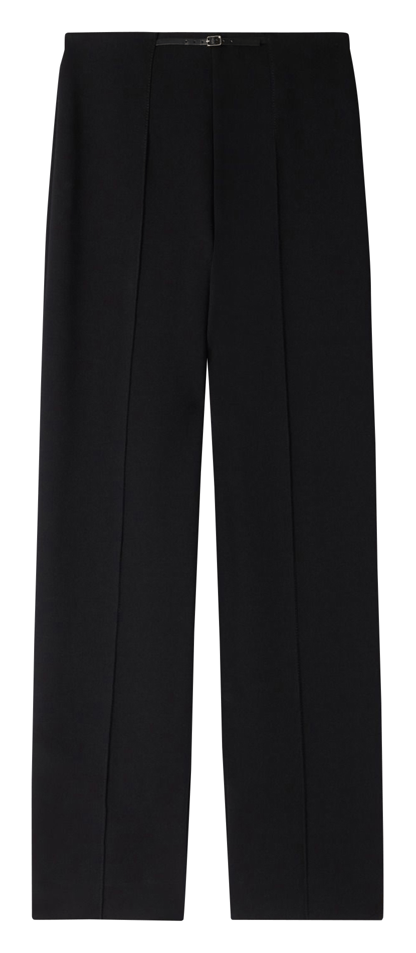 High-waisted straight-leg pants SANDRO Black