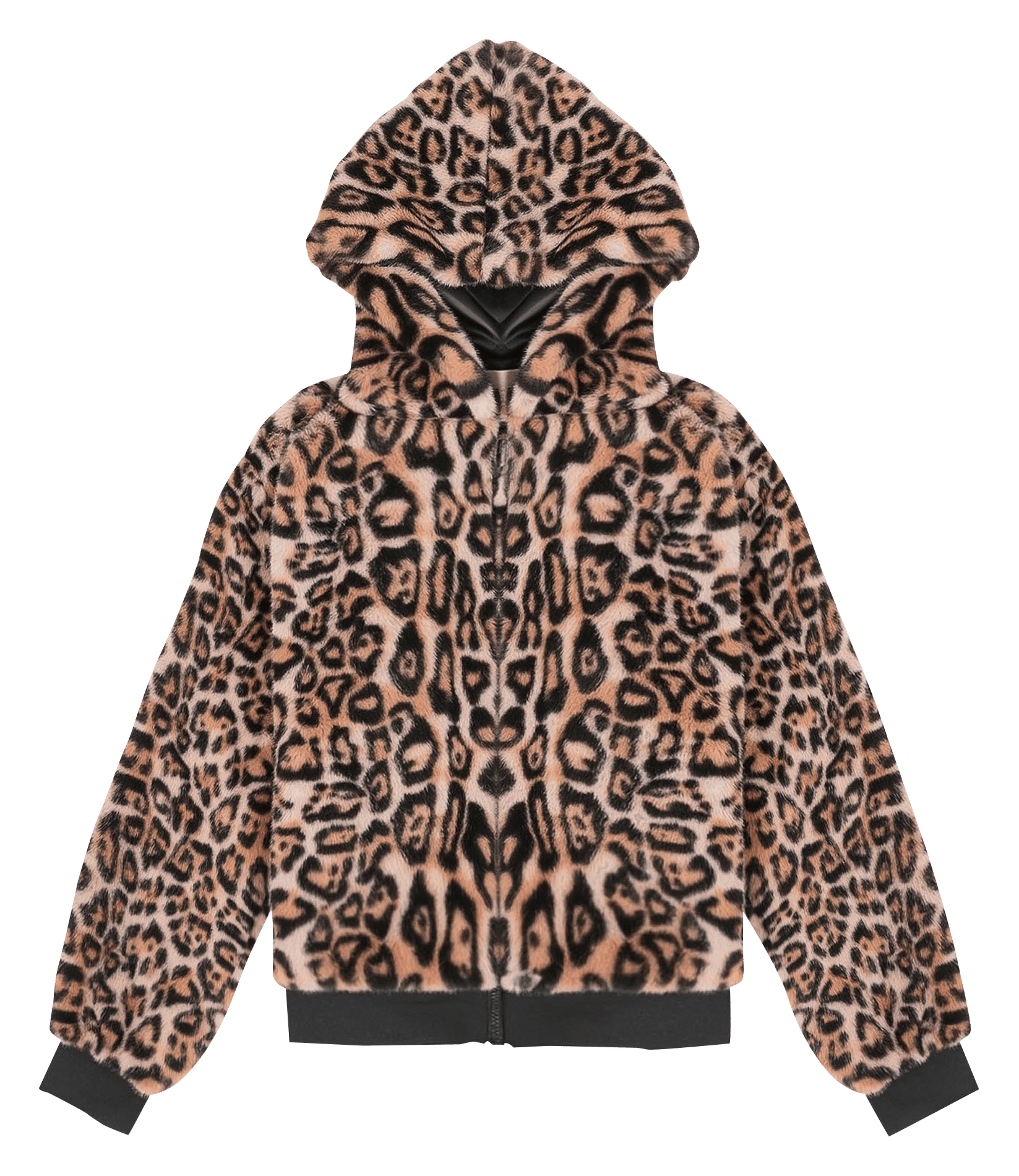 Sweat col capuche  WILD Marron