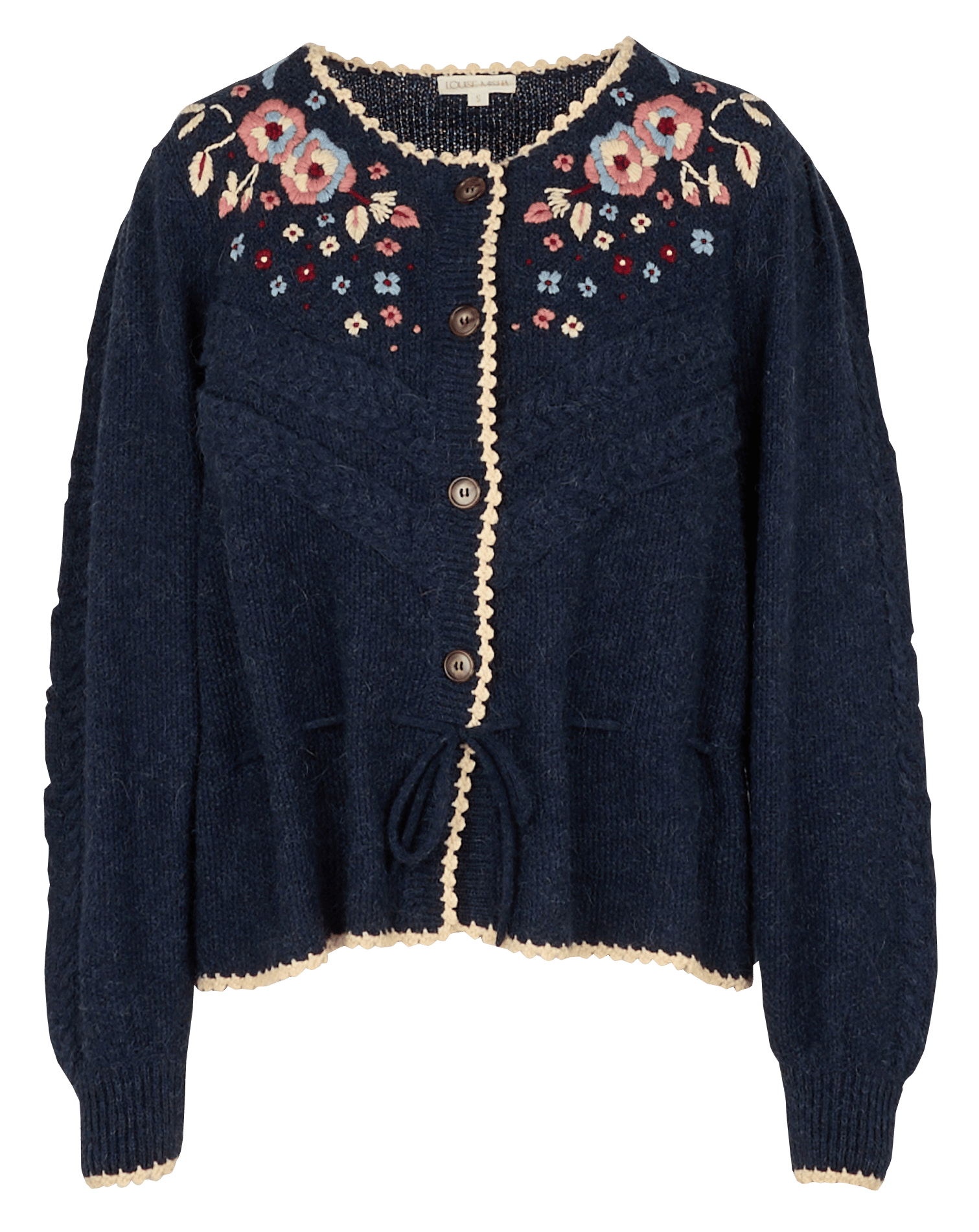 Gilet col rond  LOUISE MISHA Bleu