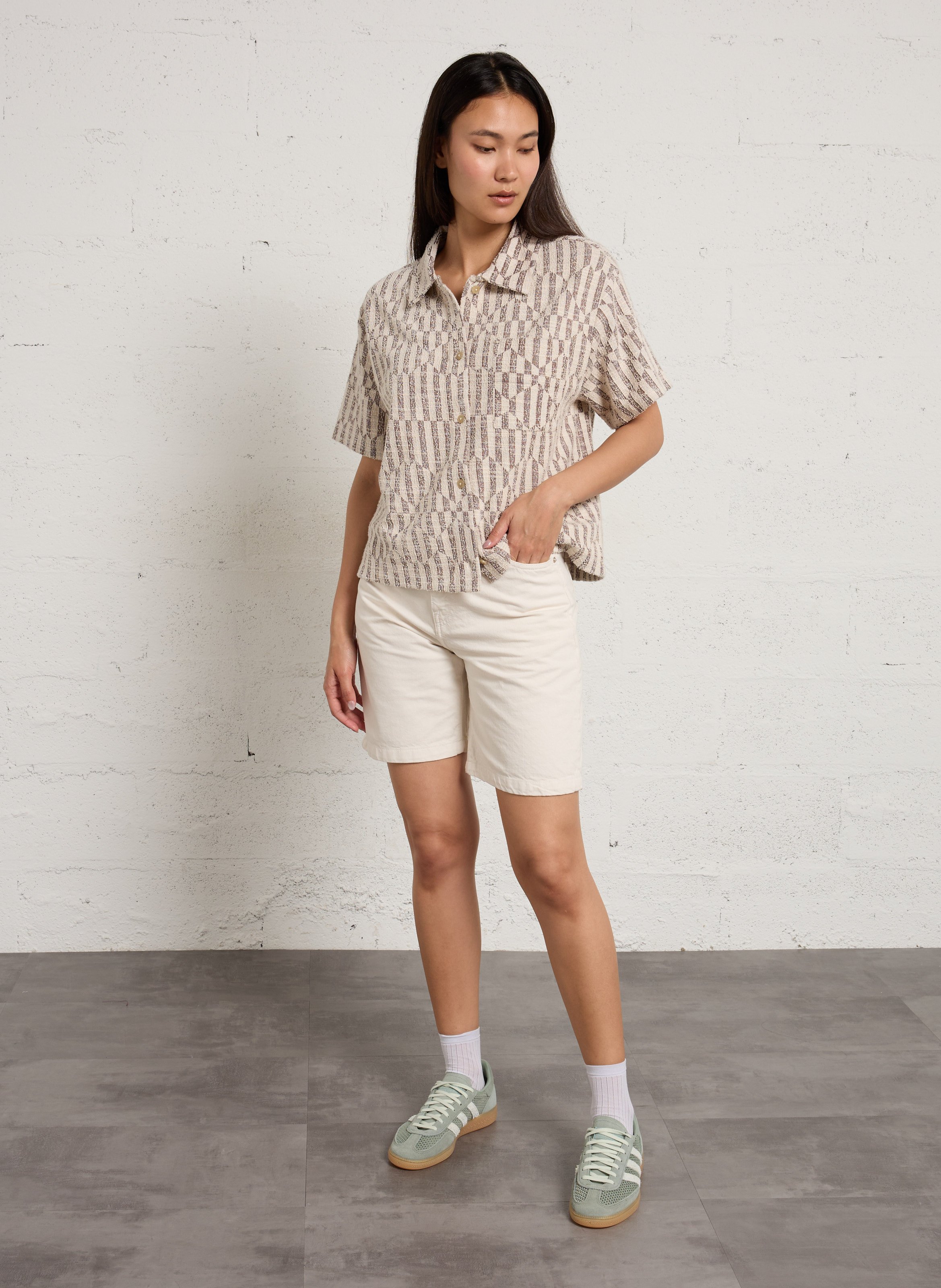 Bermuda en coton ACQUAVERDE Blanc