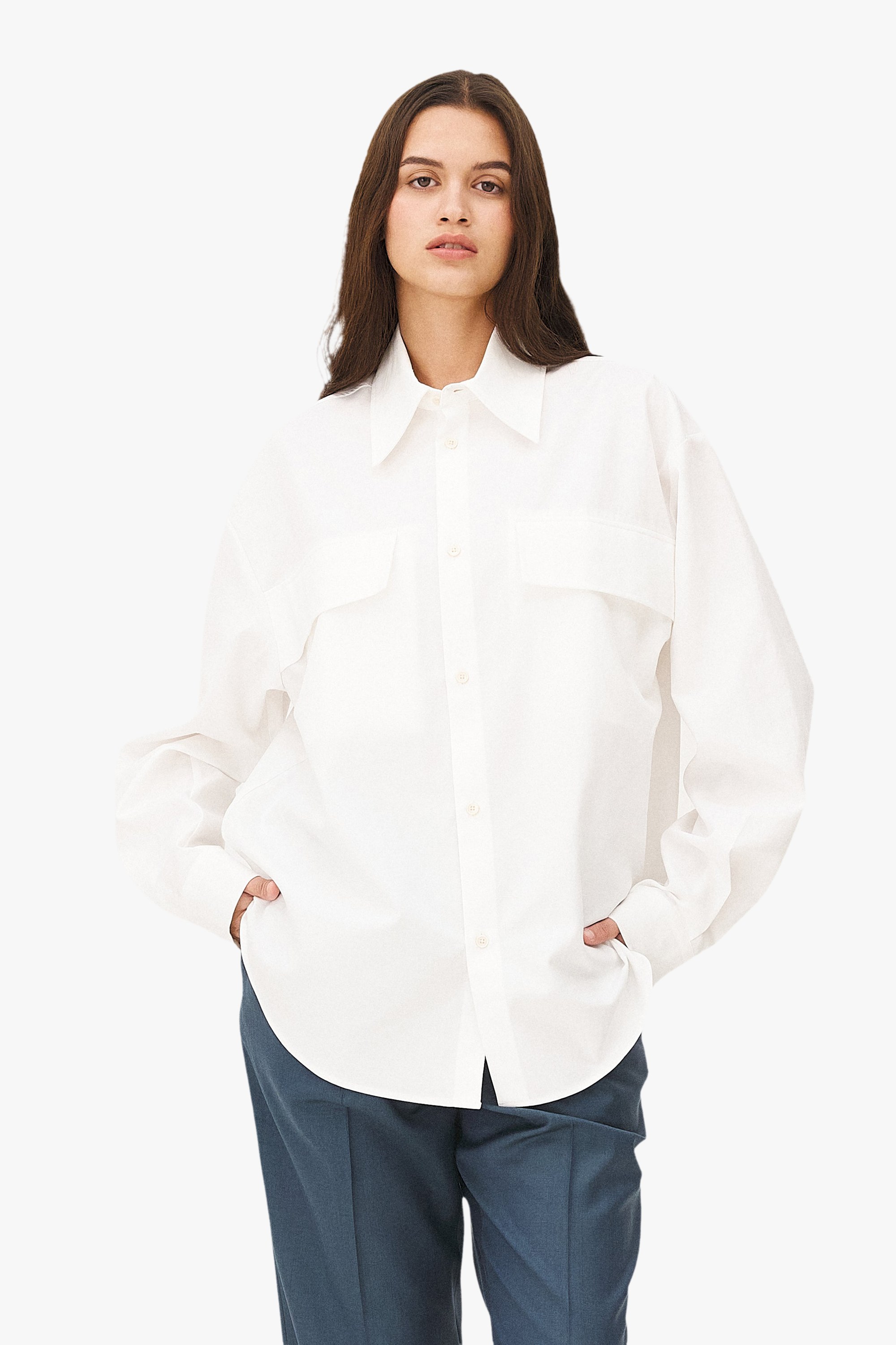 Elegant Tautira Shirt | White Noyoco Women