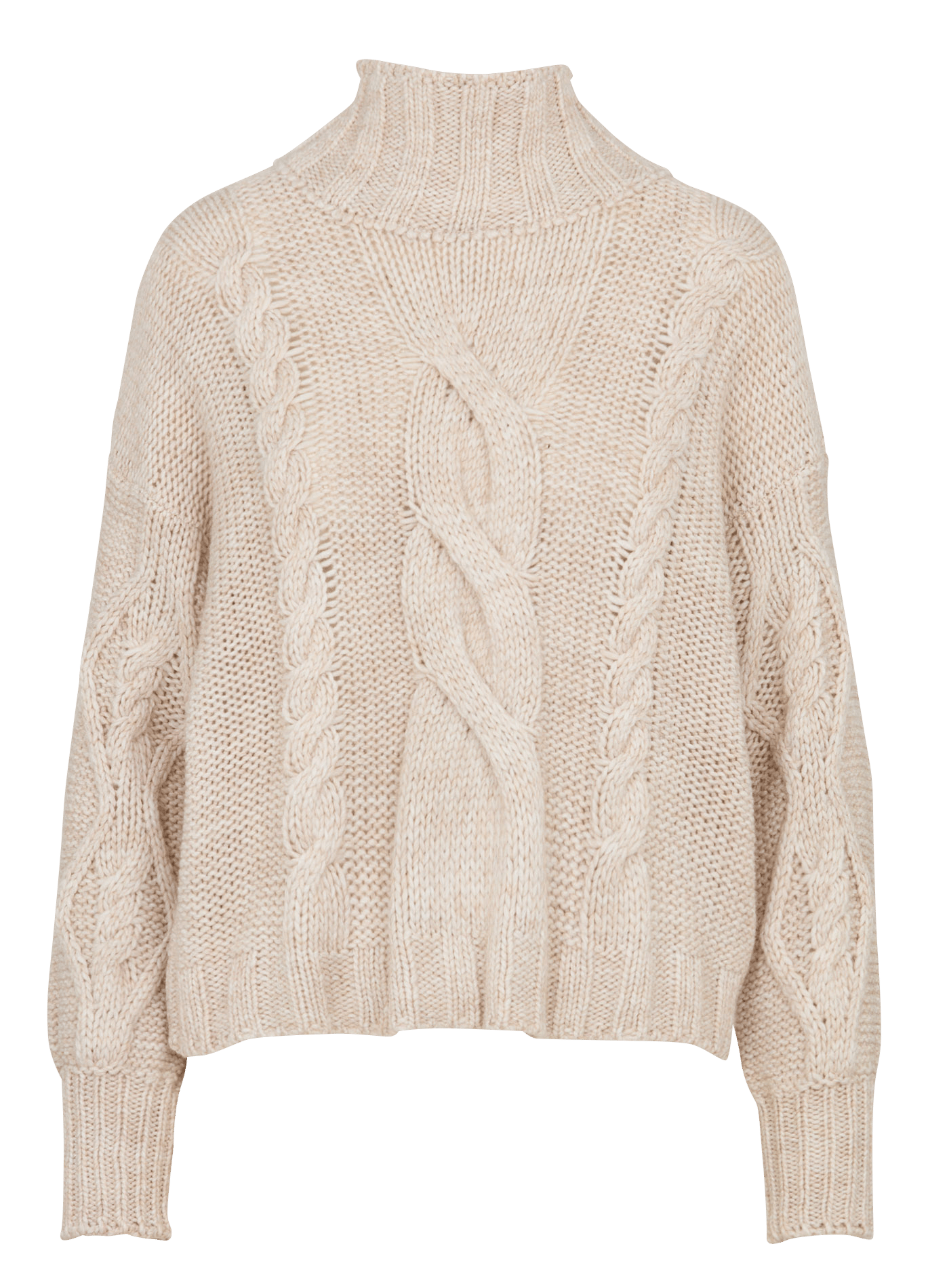 Strickpullover aus gemischter Wolle LA FEE MARABOUTEE Beige