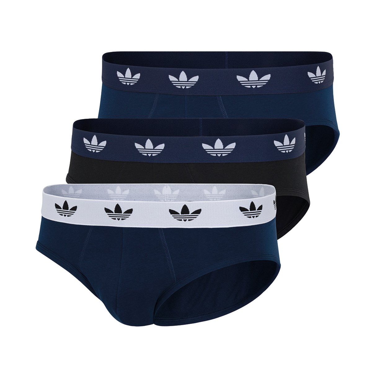 Pack of 3 men's comfort flex cotton briefs by adidas Originals ADIDAS UNDERWEAR