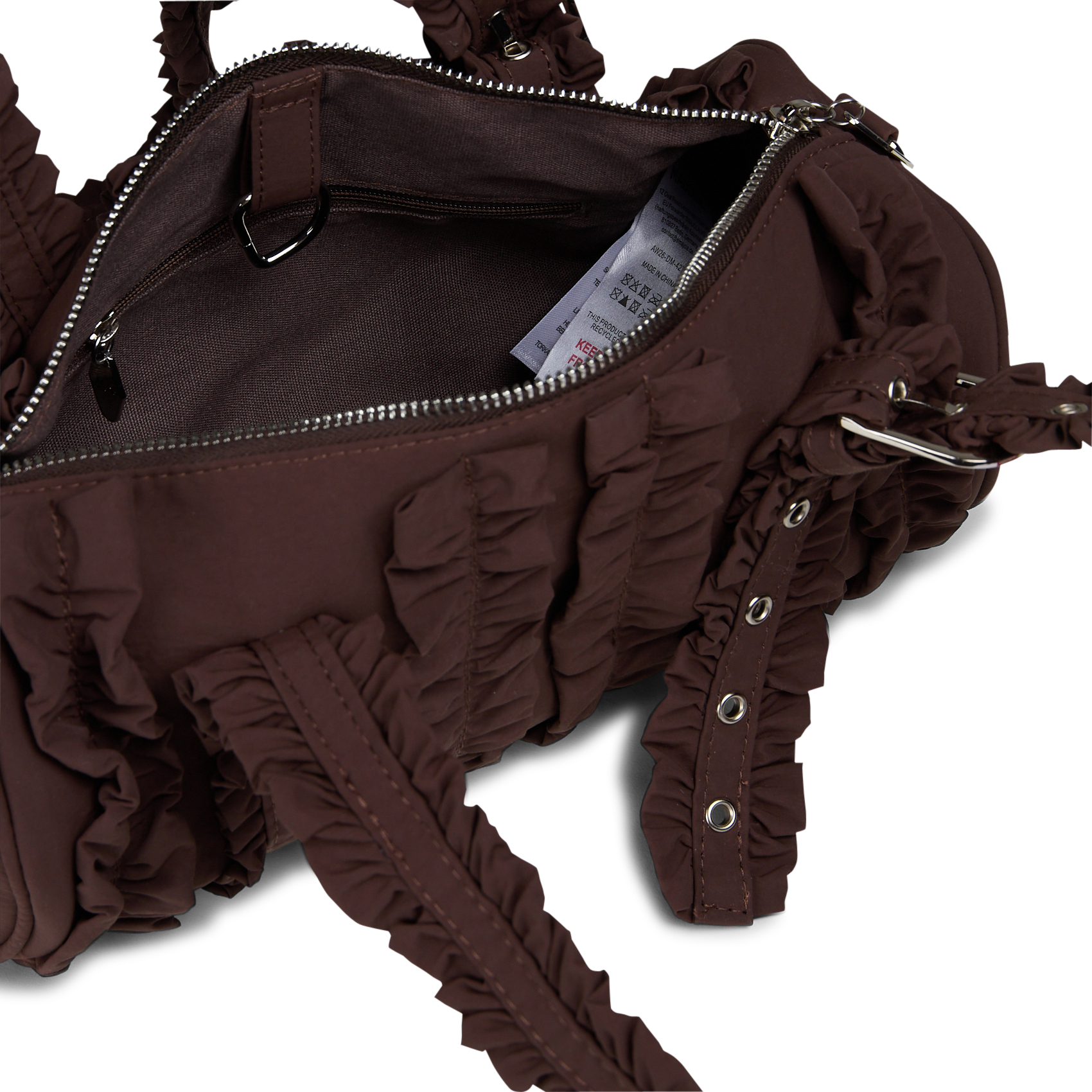 Gathered shoulder bag DAMSON MADDER Brown