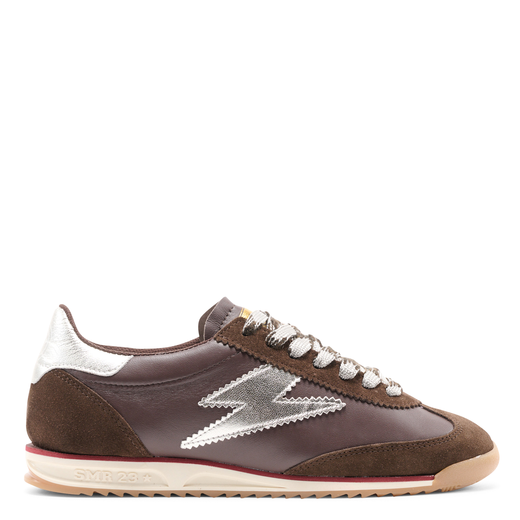 Lage leren sneakers met veters SEMERDJIAN - SMR Rood