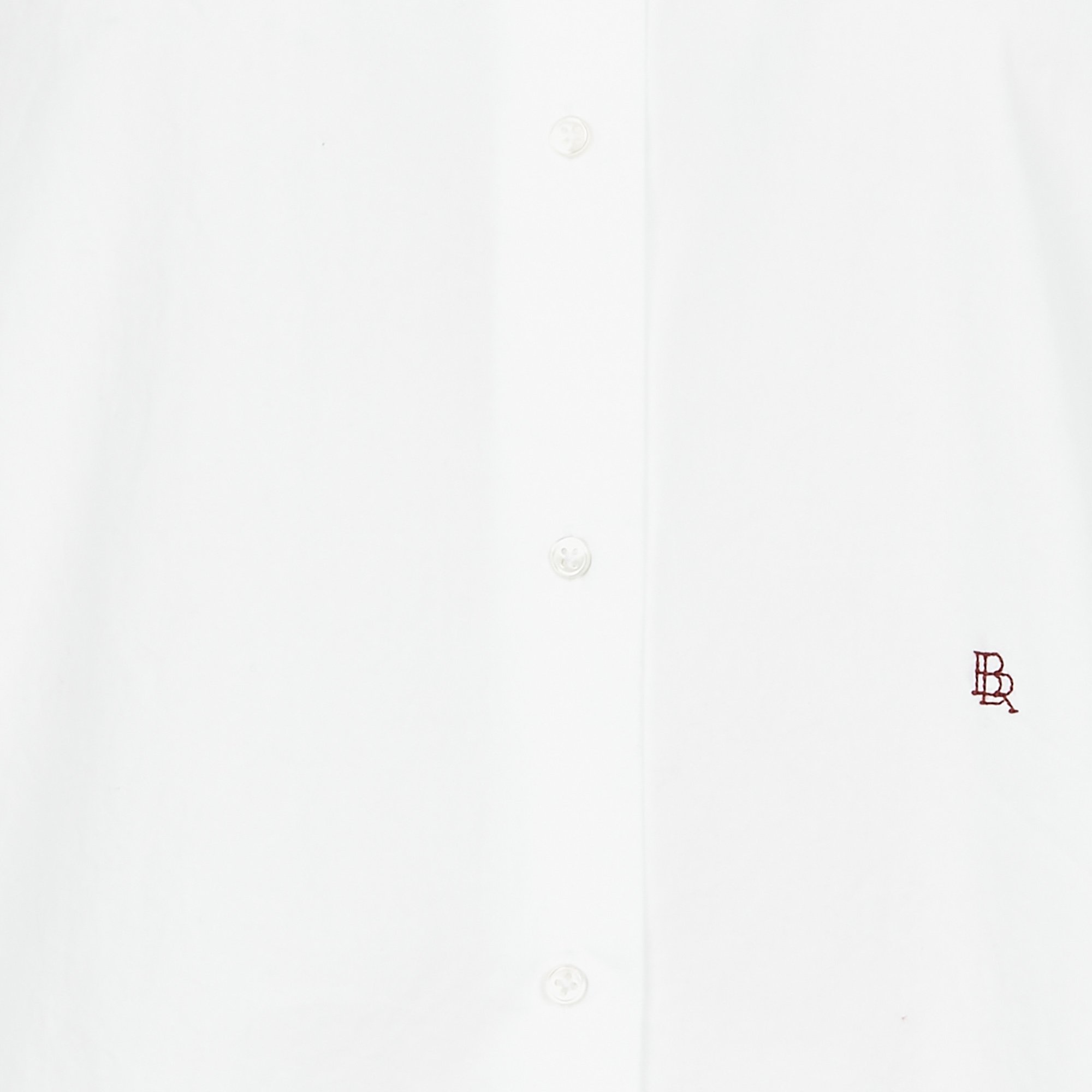 Katoenen blouse met klassieke kraag BELLEROSE Wit