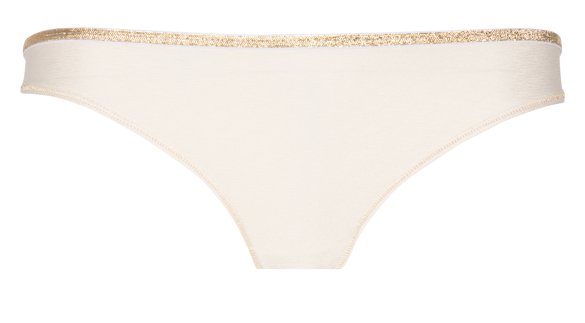 High-cut panties with metallic thread LA NOUVELLE Beige