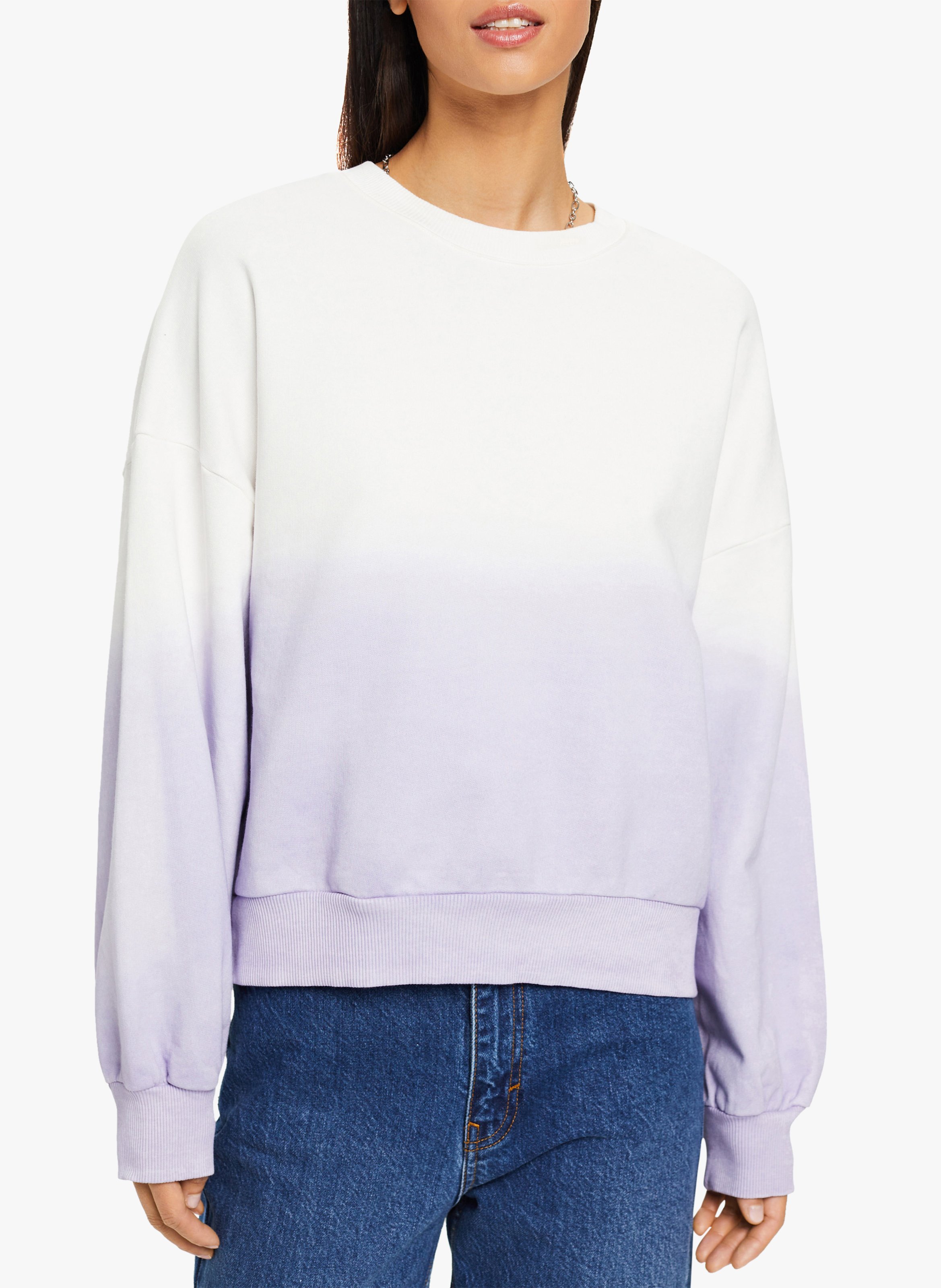 Sudadera Oversize De Sombreado Violet Esprit Mujer | Place des Tendances